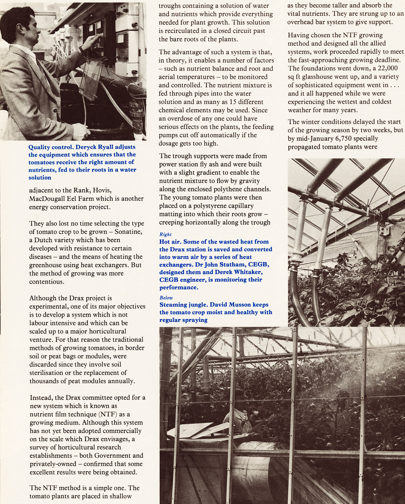 1979 Exel Horticultural project at Drax