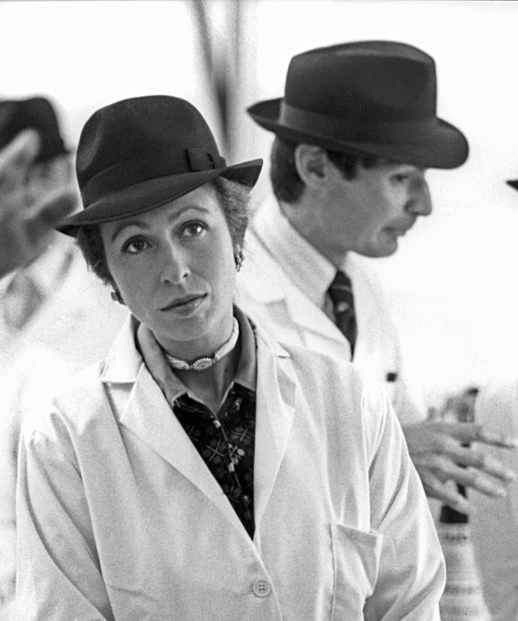 Princess Anne with Peter Roper in the background