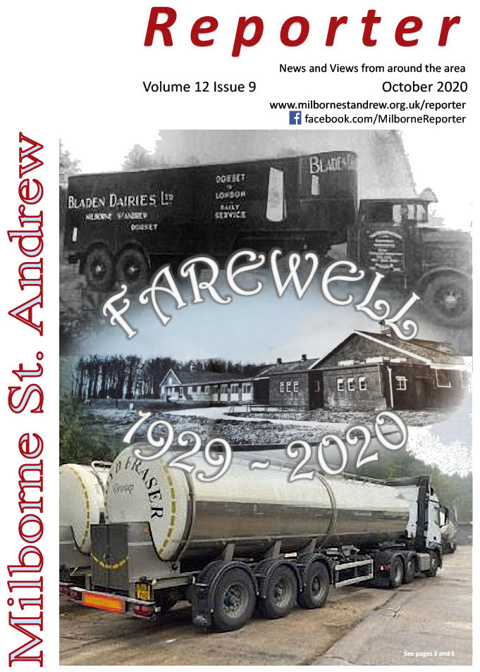 2020 History of Milborne Creamery 1929-2020, with permission of the author: Carole Fornachon (Courtesy Milborne St Andrew Reporter magazine)