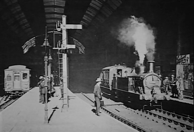 1860s George Barham used railways for the first time, to bring milk into the capital. (Express 125 Years video still)