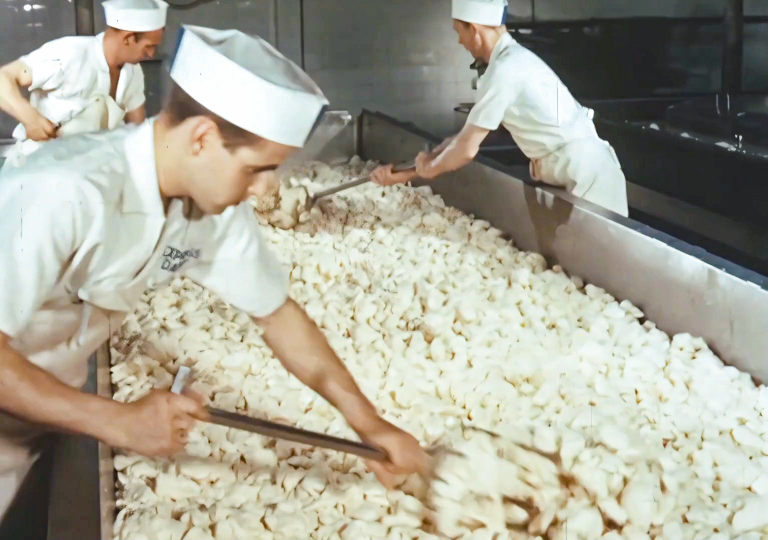 (Still from 'The Art of English Cheesemaking' video)