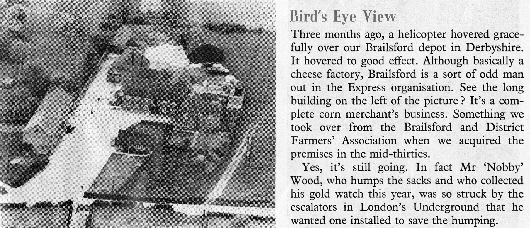 1958 Brailsford depot in Derbyshire (Express News, September)