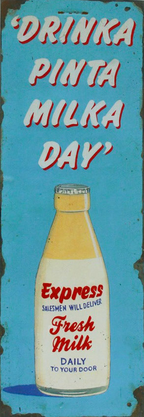 1950's? Metal advertising plaque