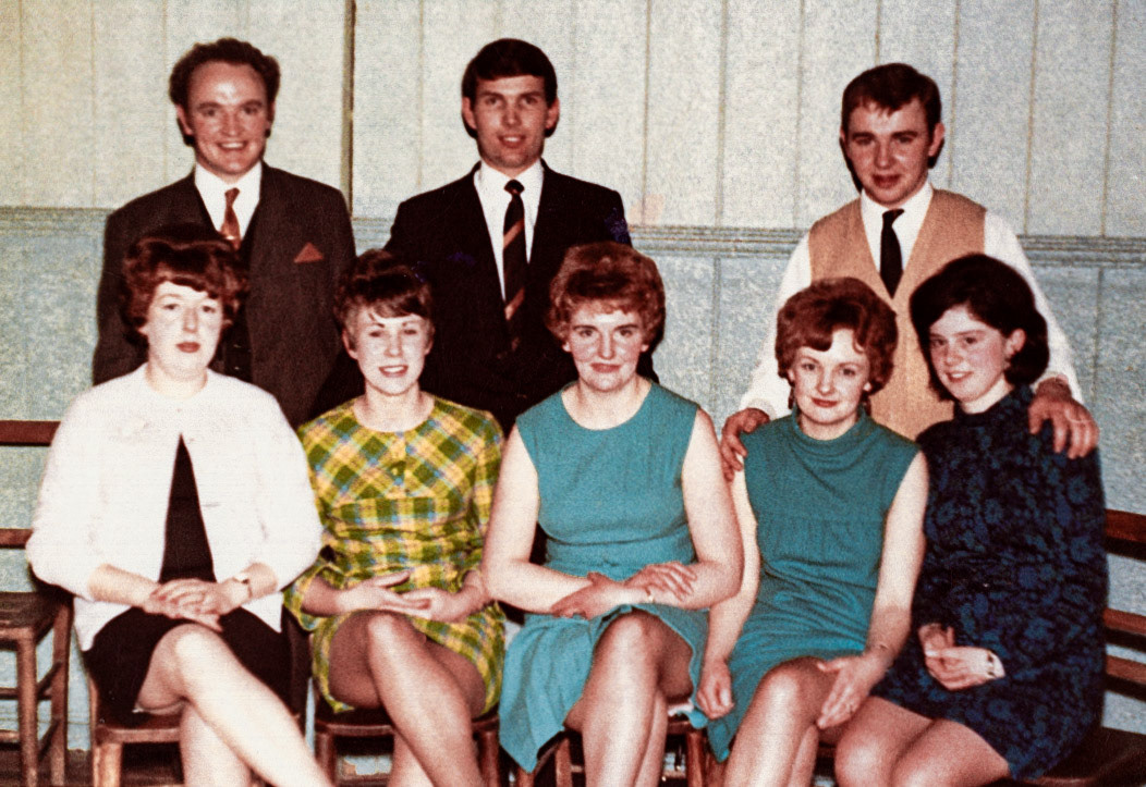 Sarah Smith comments "My mum and dad are on this picture. My dad (Roy Jones) is in the middle, back row standing up and my mum (Caroline Jones nee Beamond) is 2nd lady from the left sitting down. ❤ Alex Jones adds "Lovely photo, my mum in the middle" Lavinia Morgan adds "My two brothers Rollie and Brian Lakelin, wives Wendy &amp; Margery. My two sisters Doreen &amp; Cynthia. My cousin Roy Jones &amp; Caroline." Lorraine Thomas comments "Four of my cousins here: Rollie, Brian, Cynthia and Doreen. Brian was a real tease. He would call me if he was at Uncle Bob's and pretend to be someone else! It really didn't work, because I always guessed it was him!!!" (Joe Lyons Collection)