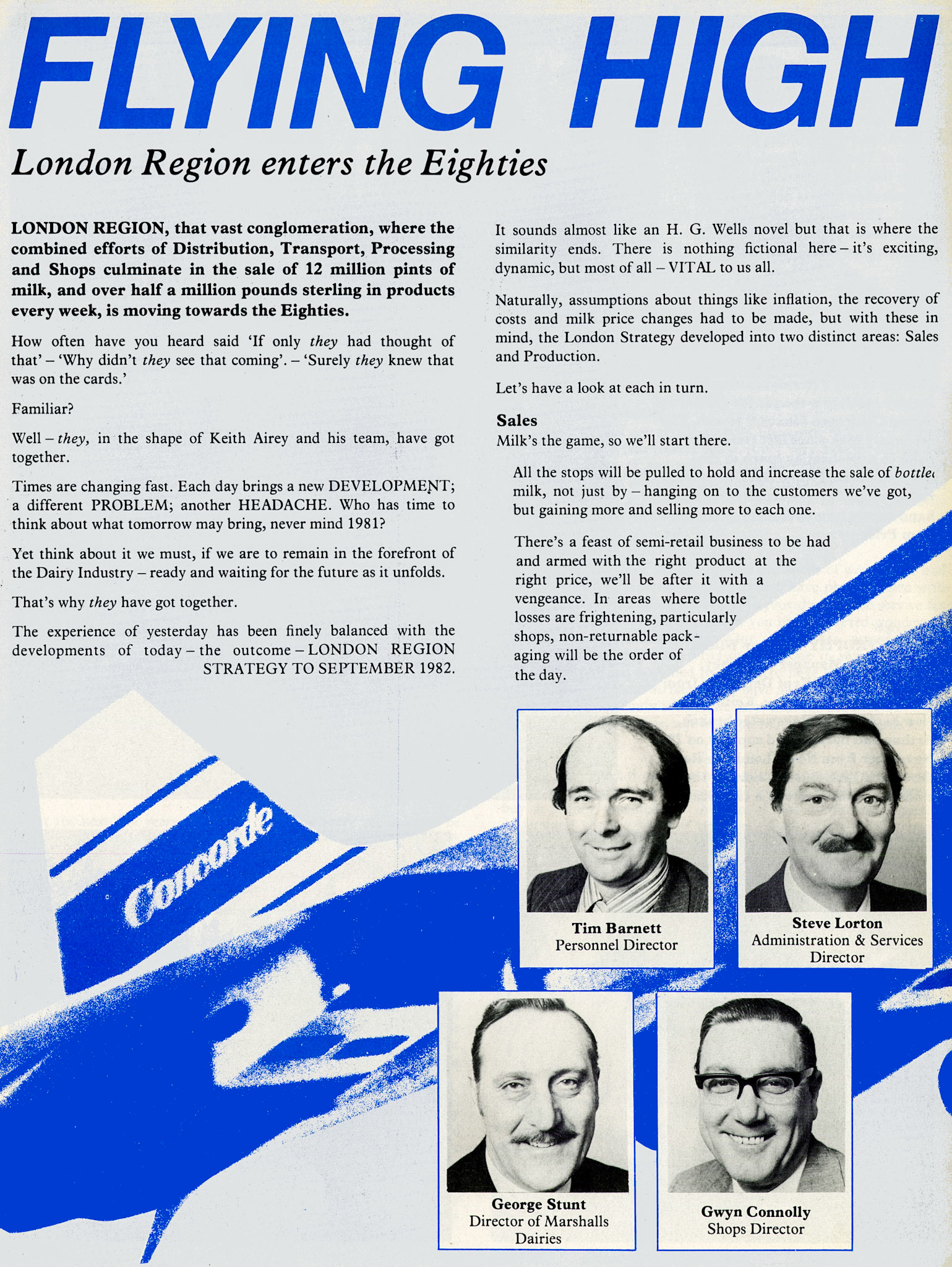 1979 London Region Milk management team. (Express News Spring)