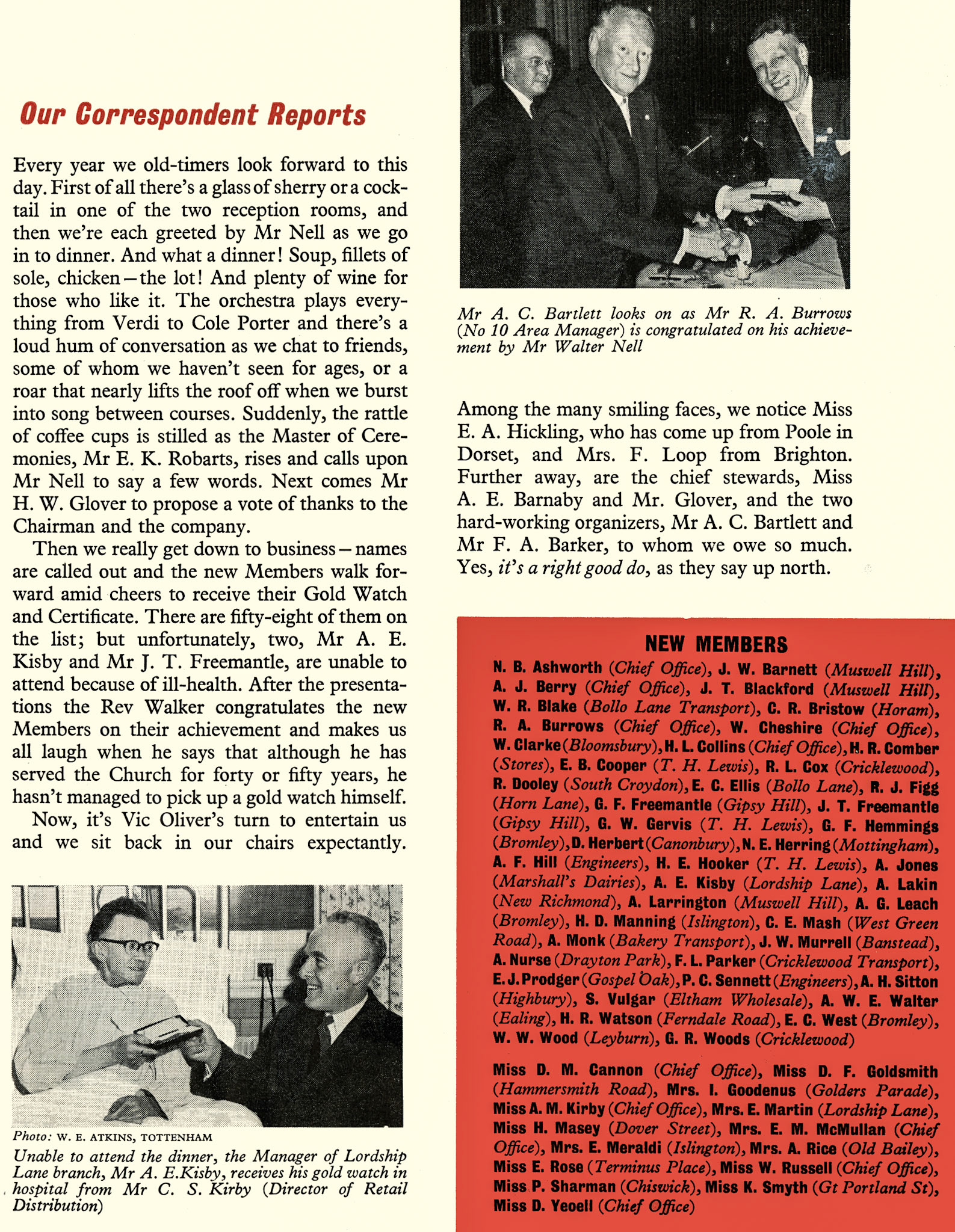 1956 Long Service Association had 367 30-year members, and over a thousand with 20 years service. (Express News July)