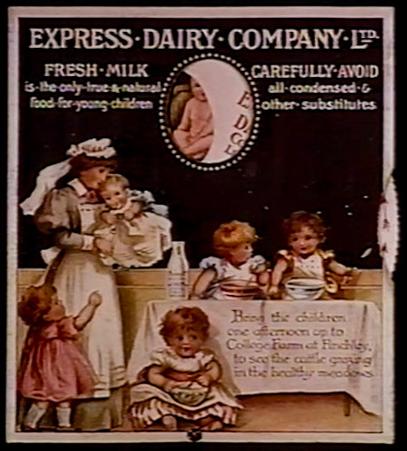 1890s Early advertisements. (Express 125 Years video still)