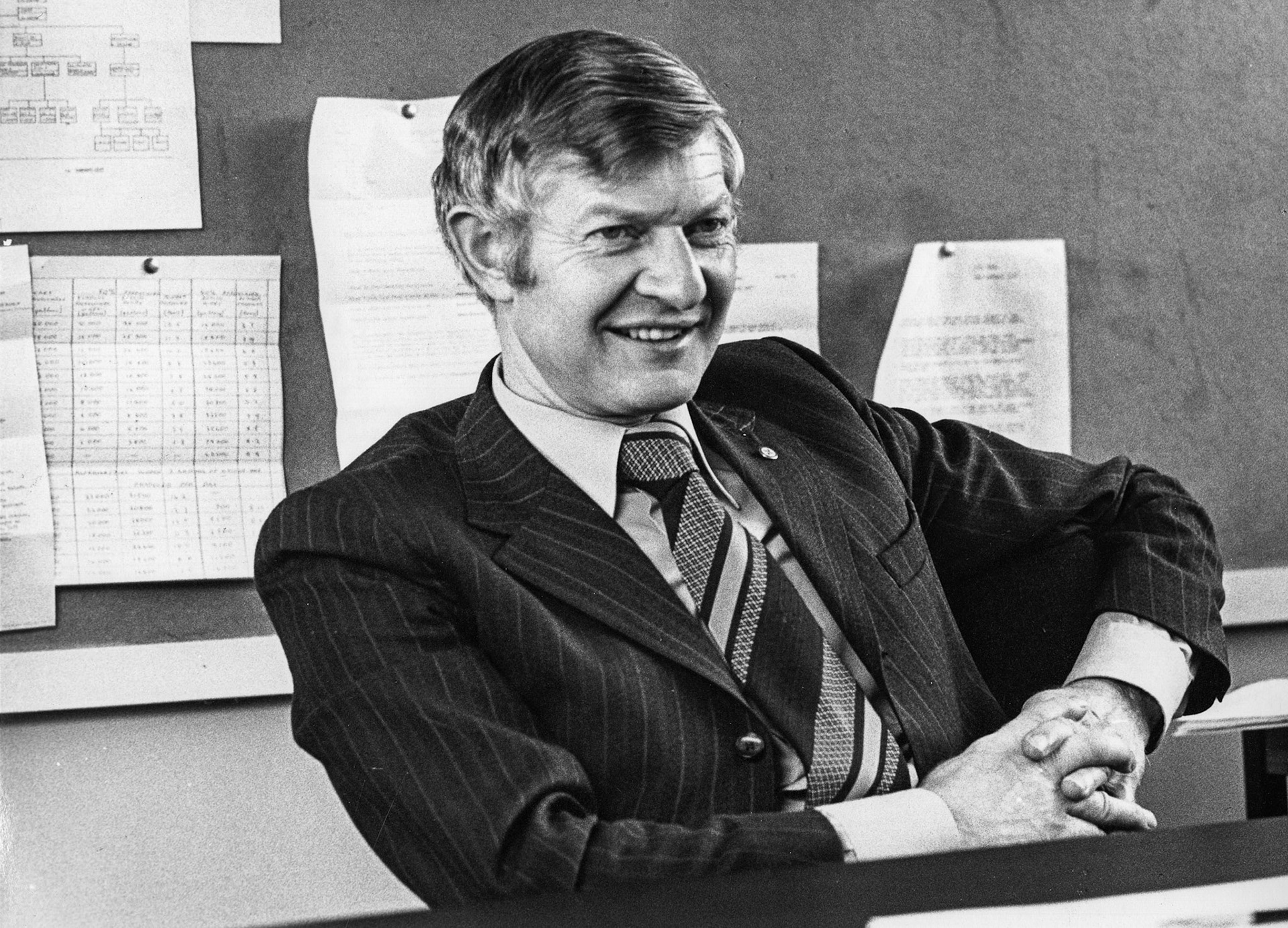 1980's BRIAN GRAY. Brian Gray worked at Ruyton Work Study from 1966, then from 1973 at South Ruislip as Technical Services Manager. Retired in 1986. (Courtesy Tim Gray)