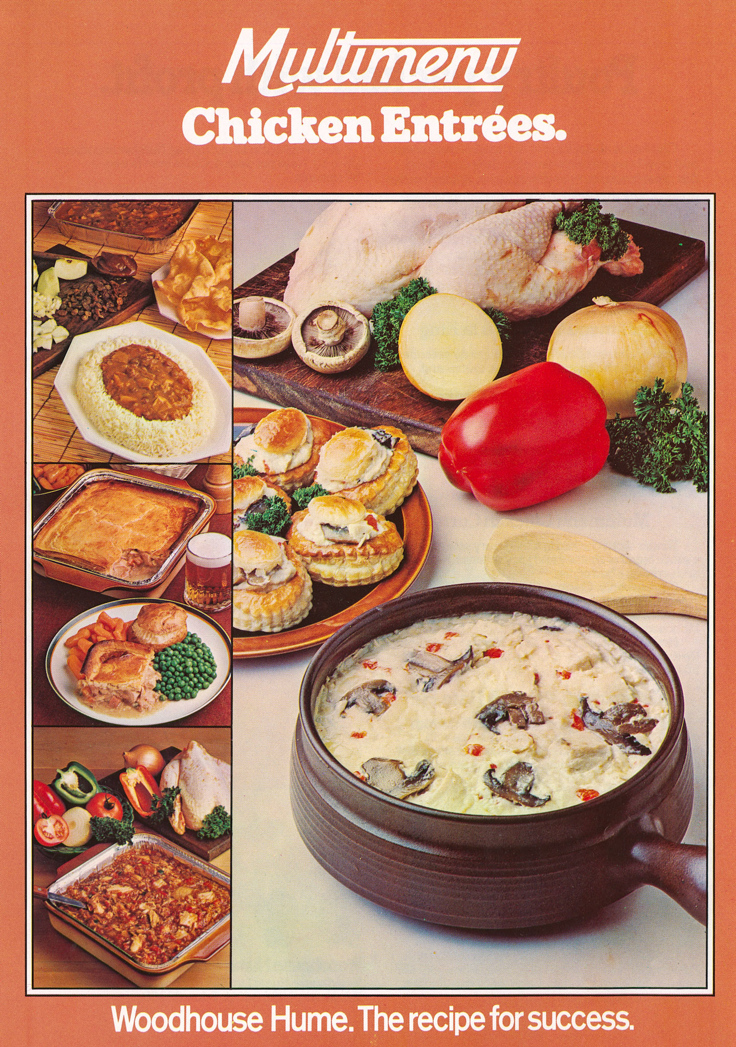 1982 Woodhouse Hume 'Multimenu' brochure, showing product range. (Courtesy John South well)