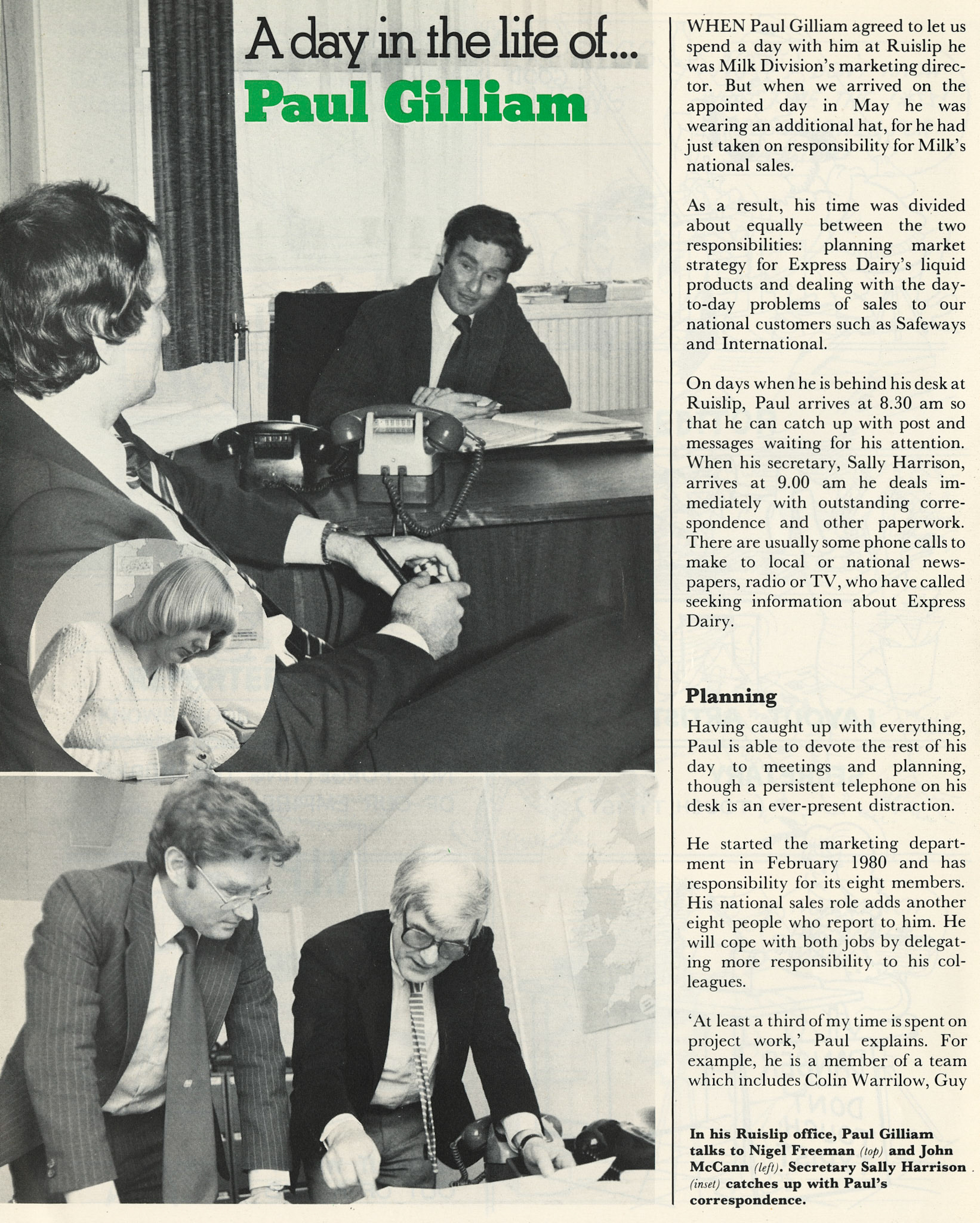 1981 A Day in the Life of Paul Gilliam, Milk Division Marketing Manager