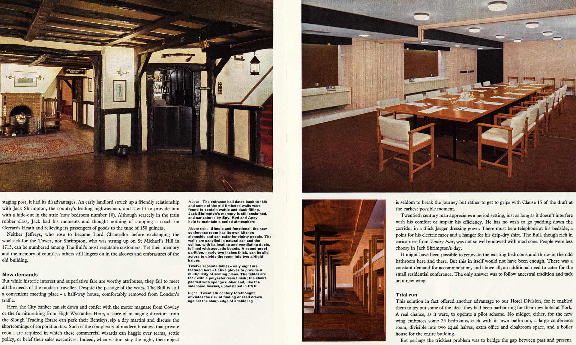 1966 Renovation of the Bull Hotel, Gerrards Cross (Courtesy Beryl Purslove)