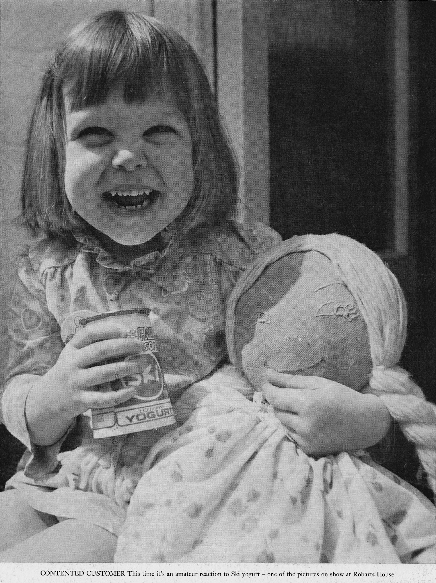 1974 Autumn Express News Back Cover Happy Ski Yogurt customer. (Courtesy Doreen Williams)