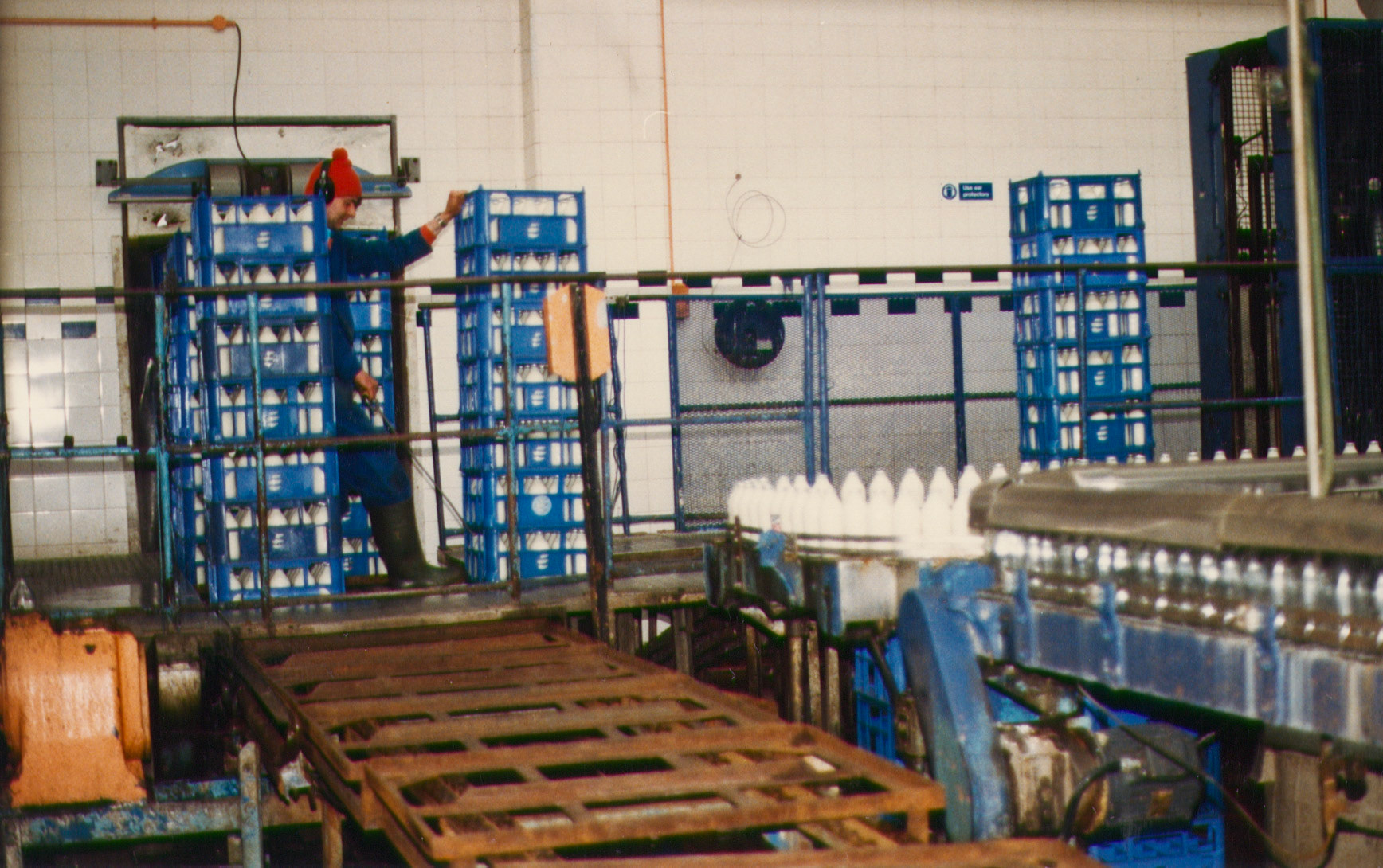 1980s Bromley Processing bottling line. (Pictures by Reg Ball, on loan from Colin Bristow)