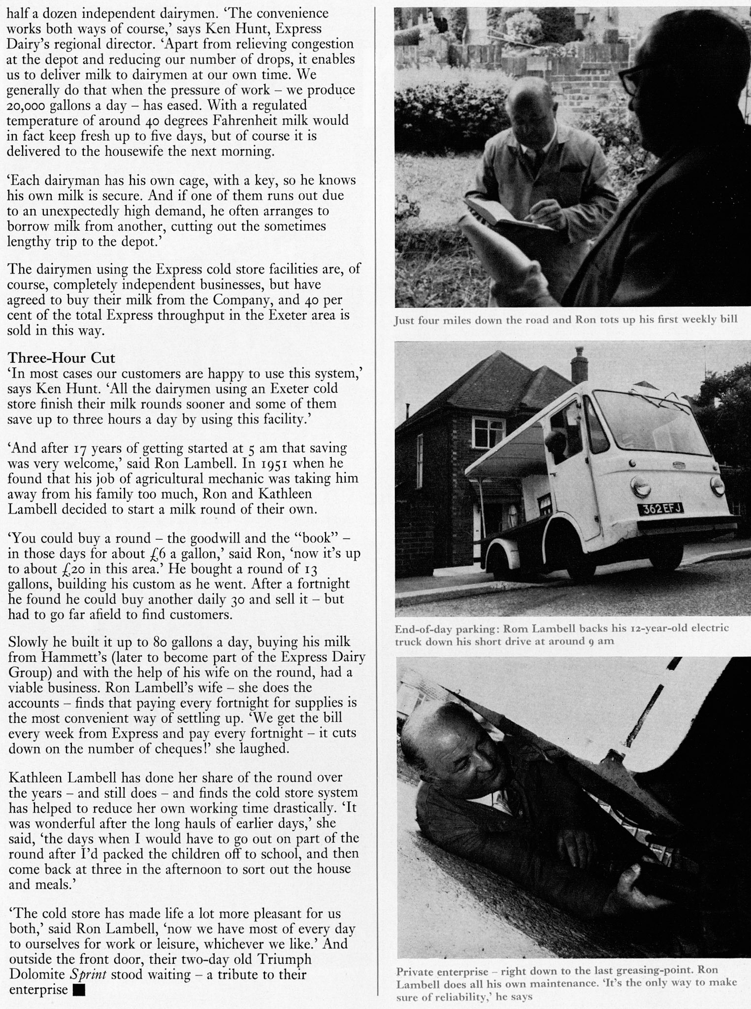 1973 Exeter Bottled Milk Buyers