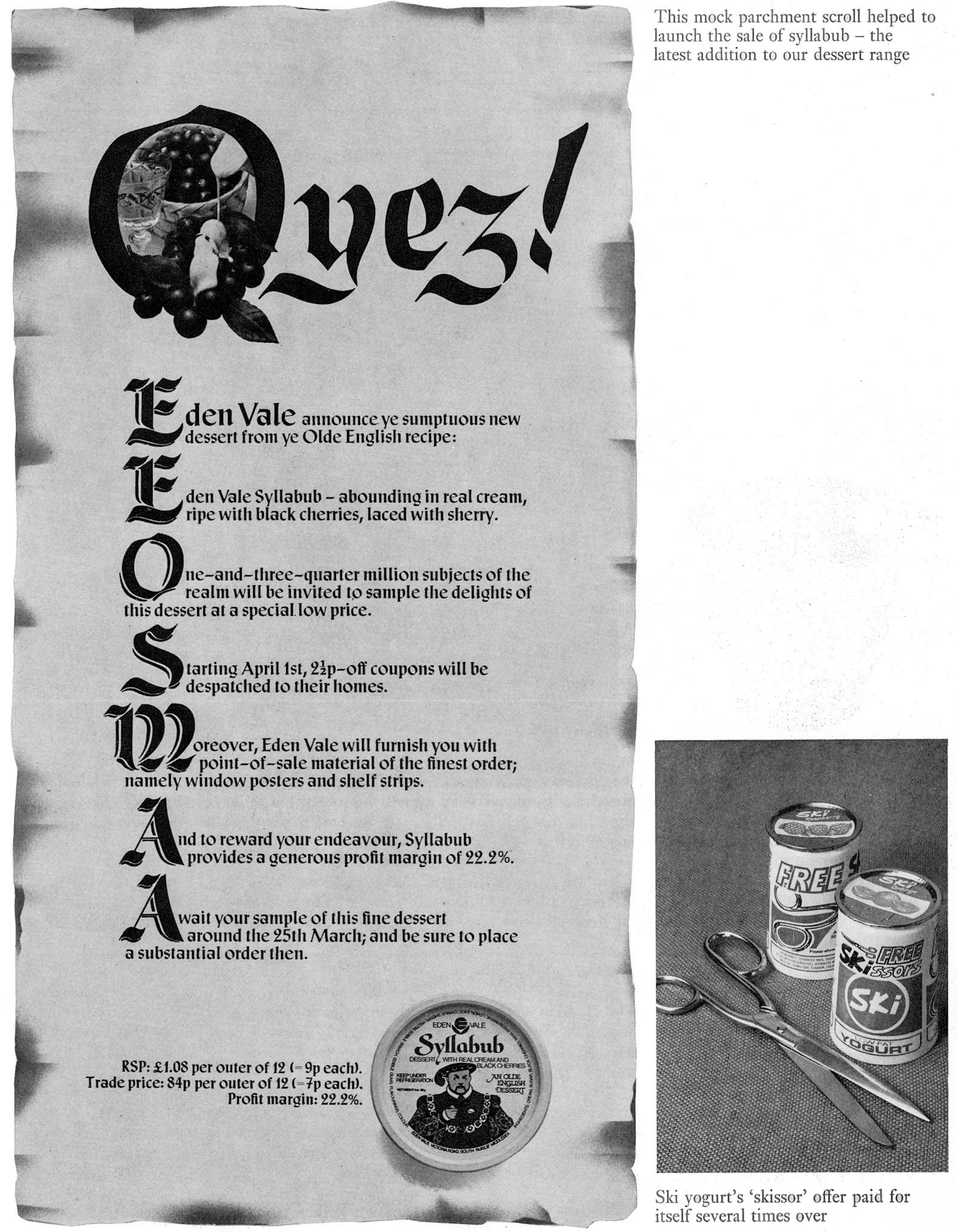 1974 Eden Vale and Ski marketing secrets with John Mendleton and Frank Wheeler. (Courtesy Doreen Williams)