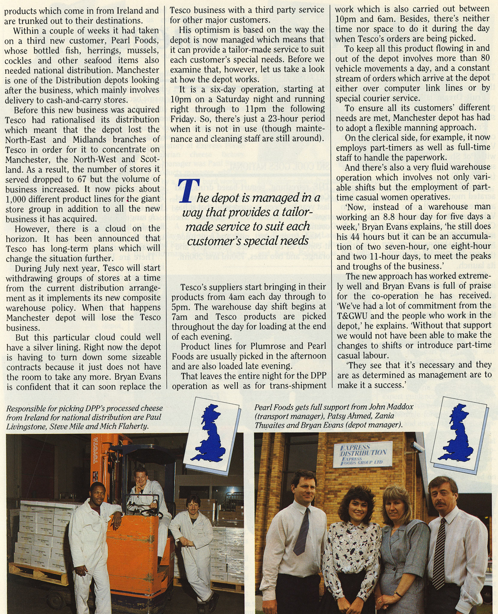 1988 Manchester Depot expansion