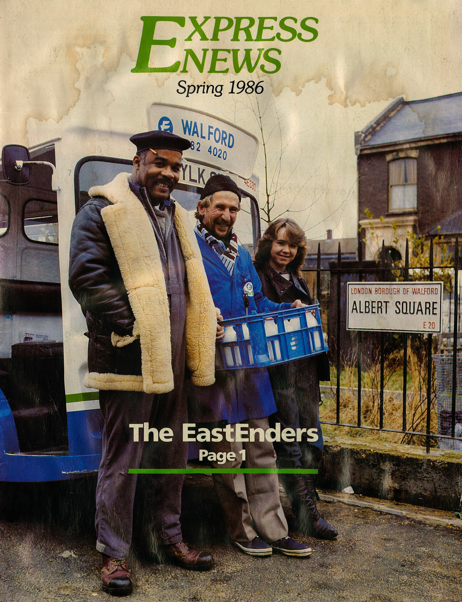 1986 Michelle (Susan Tully) and Tony (Oscar James) from BBC EastEnders in Albert Square