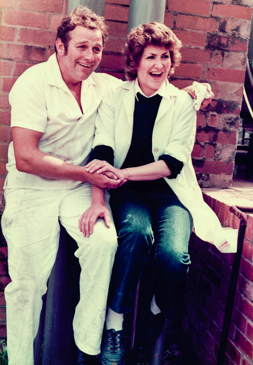 Ben Samuels identifies Dave Ingram and Mary Edwards. (Courtesy Joe Lyons)