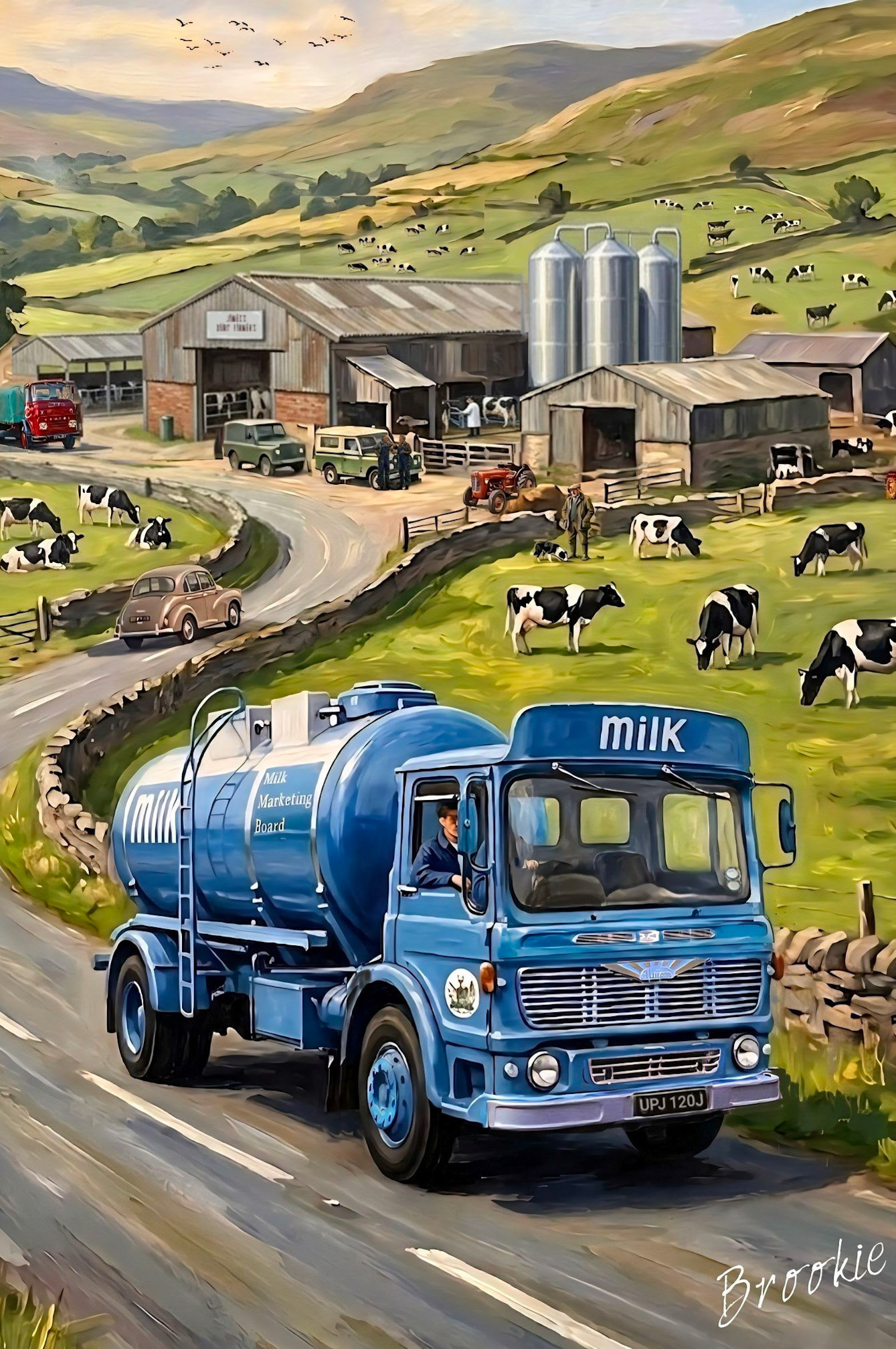 1970s era MMB Tanker, Albion Super Clydesdale (Artist Gary Brookfield)