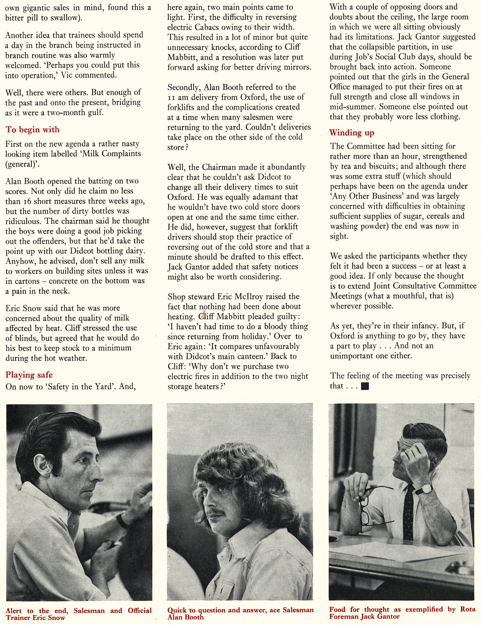 1973 JCC at work at Oxford Depot. (Express News Christmas)