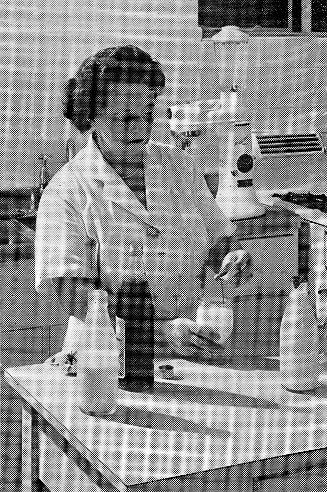 1958 Wakefield Dairy opens. "Mrs Lily Sandford prepares a strawberry milk shake in the dream-like surroundings of the kitchen. Unlike most housewives she has at her command a number of gadgets that range from a self-contained fish frying unit to the electric mixer in the background". (Express News December)
