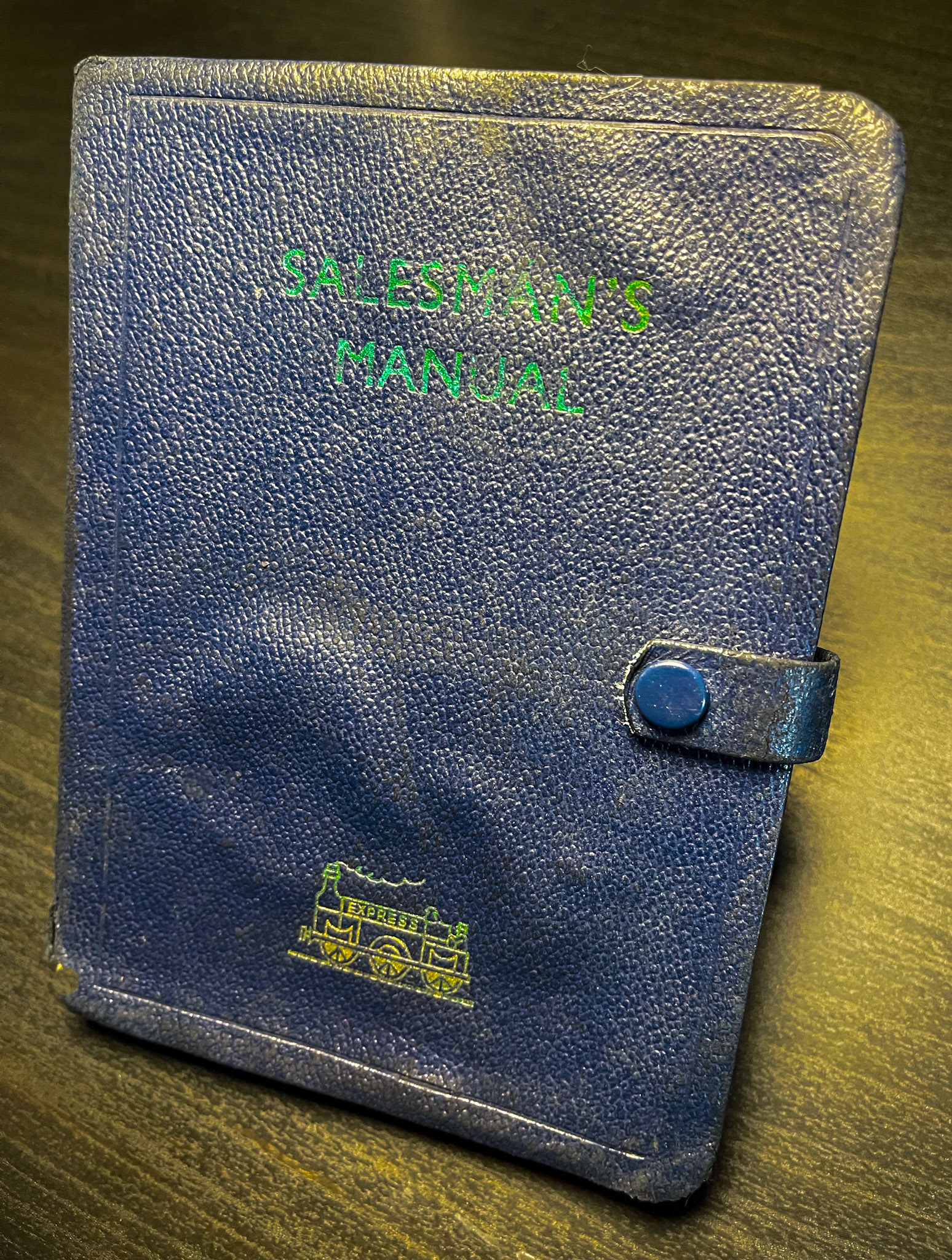 1956 Express Salesman's Manual, Fourth Edition published 1954, presented to Roger Gillard, Orpington Depot