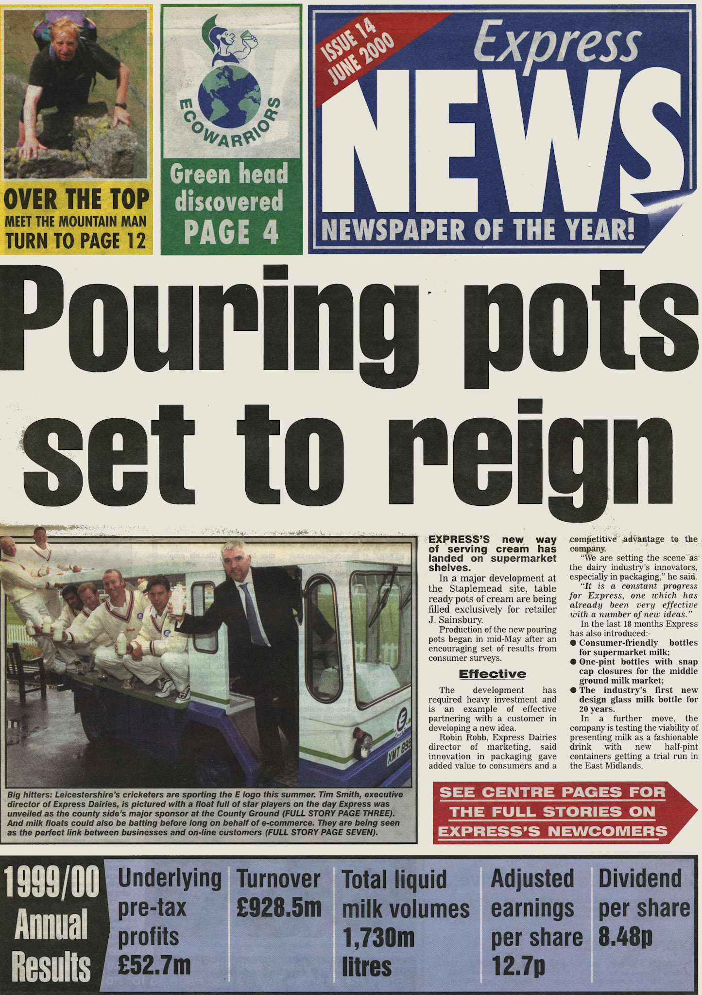 2000 June-Express News Front Cover