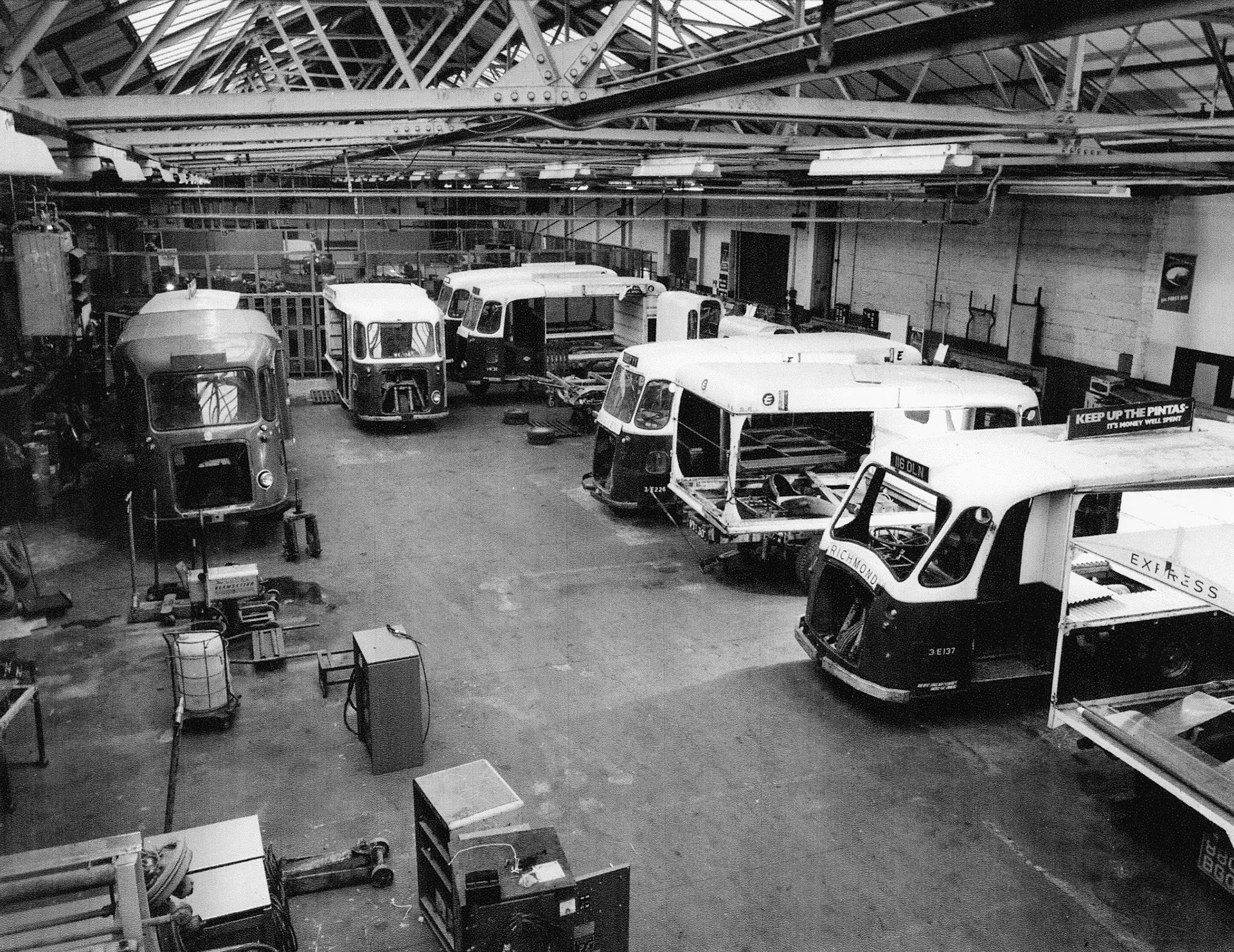 1970's South Ruislip Electric Vehicle Workshops (Courtesy Dave Fane)