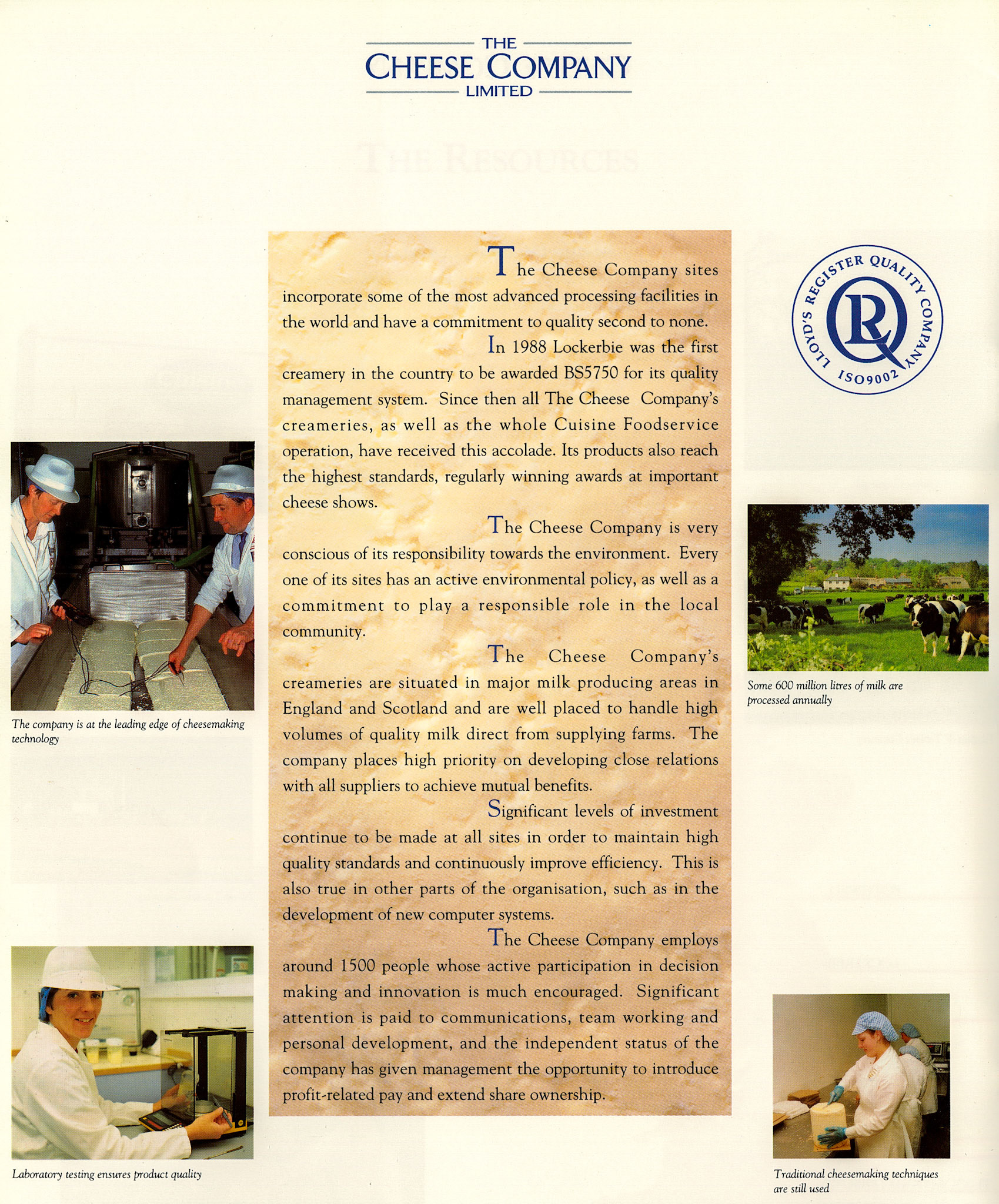 1992 The Cheese Company Introductory Brochure (Courtesy Alan Mandle)