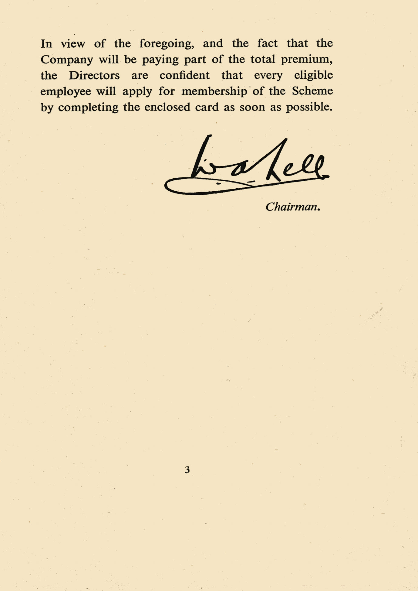 1953 Employee leaflet explaining the Sickness and Accident Scheme (Courtesy Paul Smith)