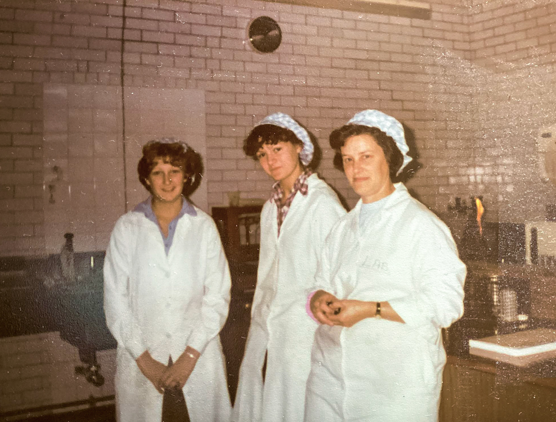 1979 Staplemead. Kate comments "Heather, Kate (me) and Josie." (Courtesy Kate Morrison)
