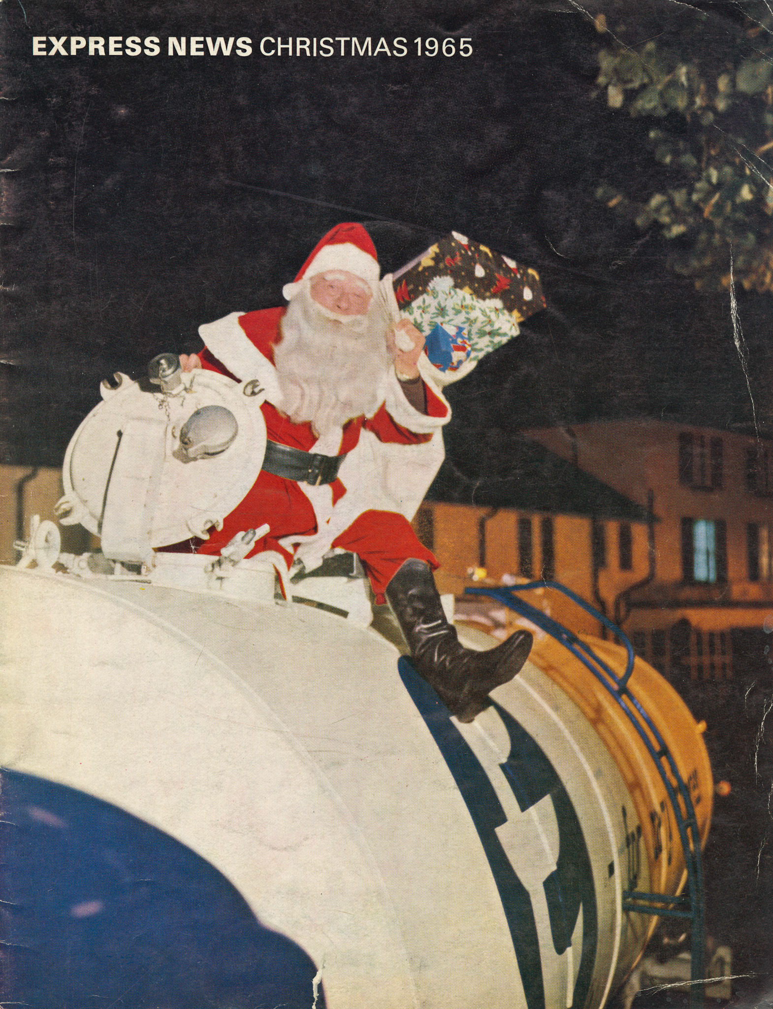 1965 Santa at the Bull Hotel, Gerrards Cross