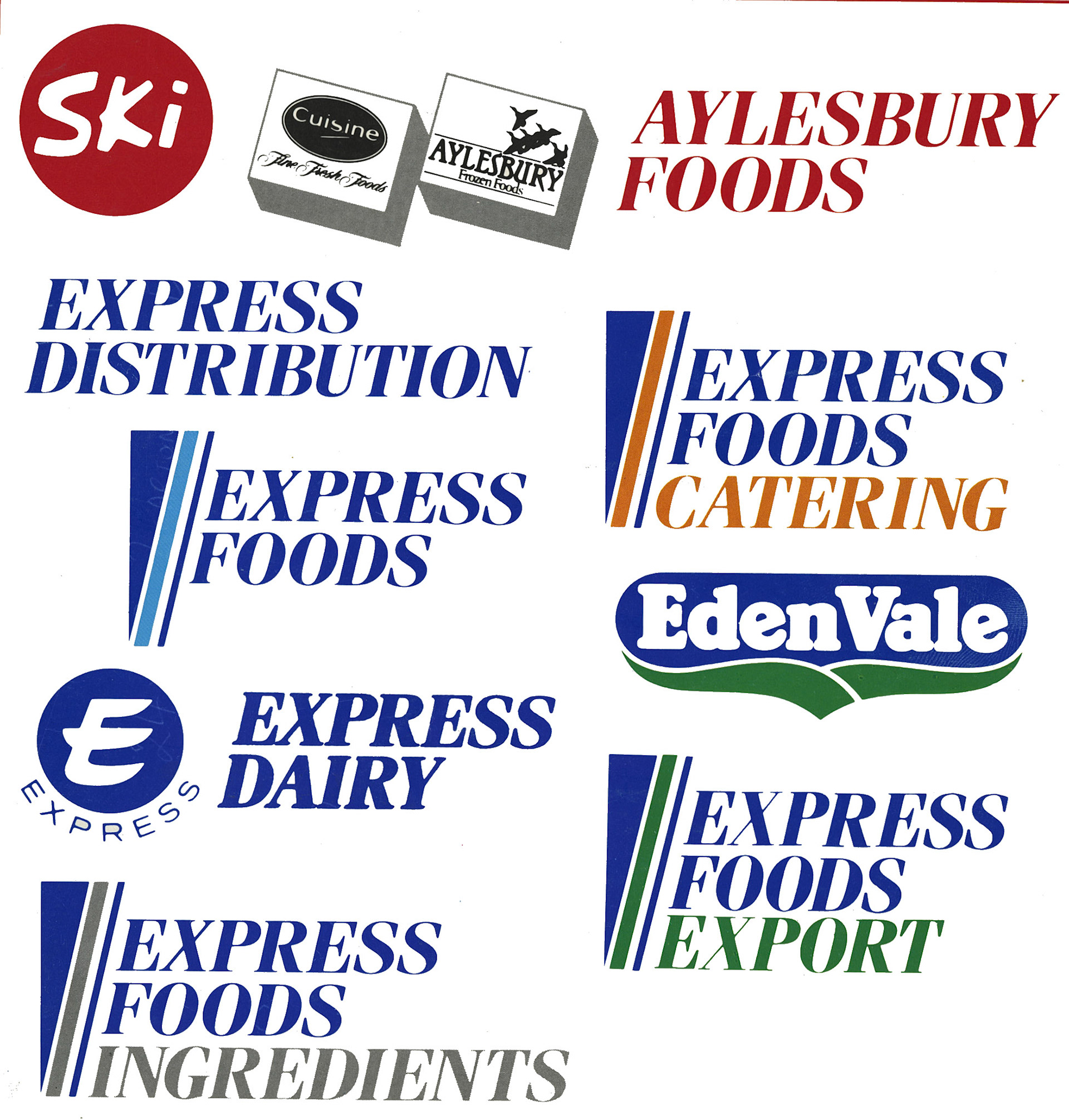 1987 - Logos of Express operating companies