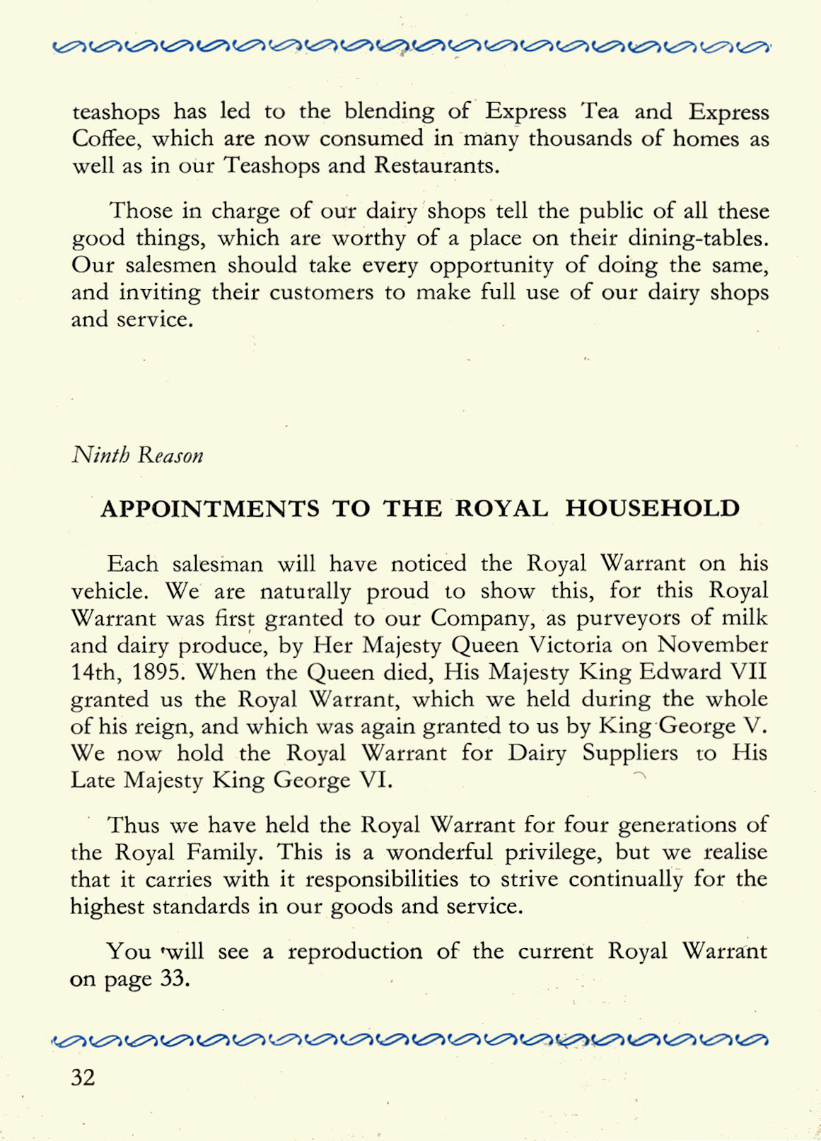 1956 Express Salesman's Manual, Fourth Edition published 1954, presented to Roger Gillard, Orpington Depot