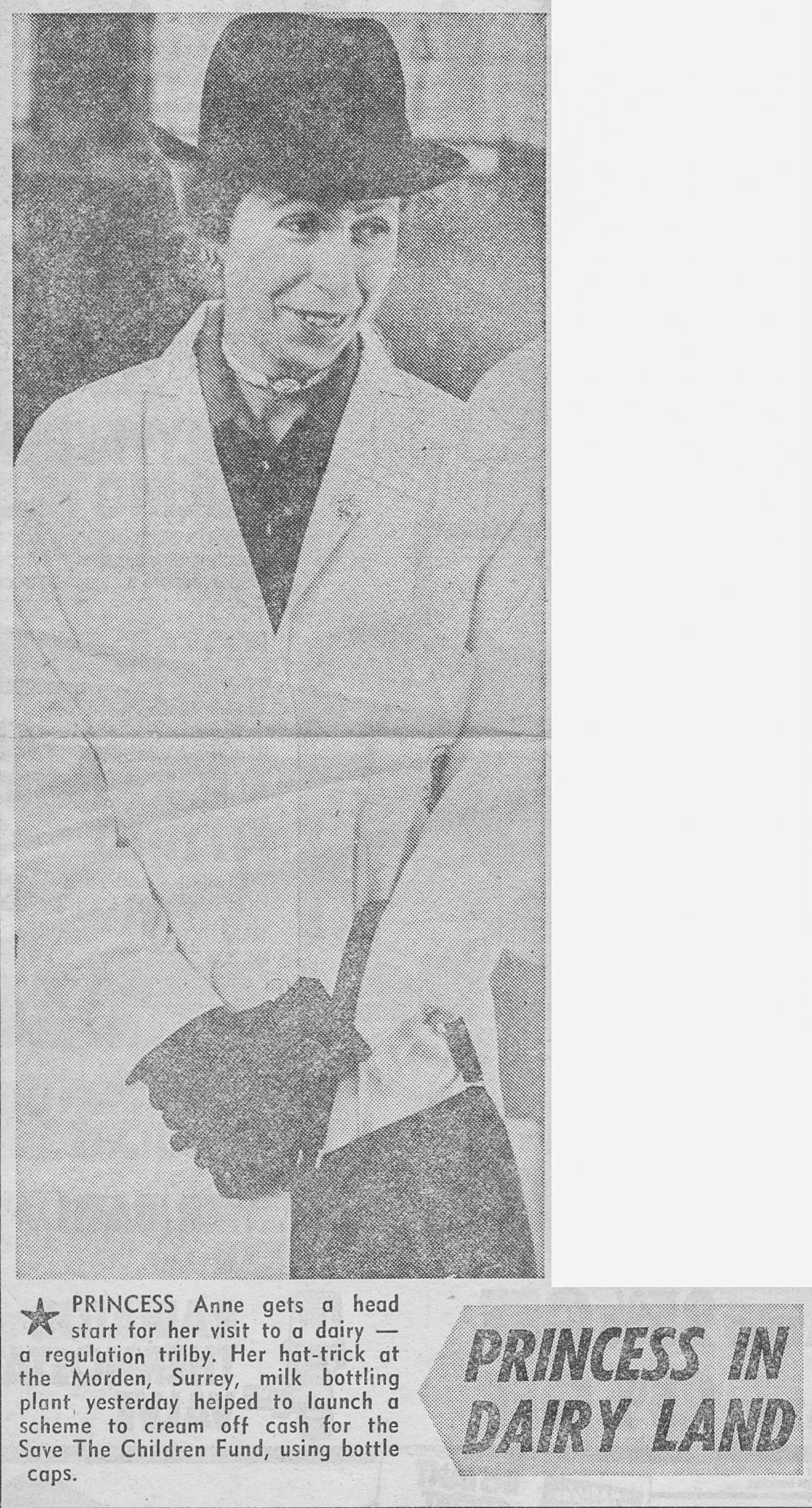 Princess Anne's visit to South Morden from The Sun newspaper