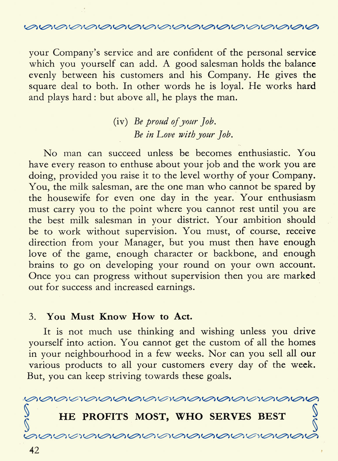 1956 Express Salesman's Manual, Fourth Edition published 1954, presented to Roger Gillard, Orpington Depot