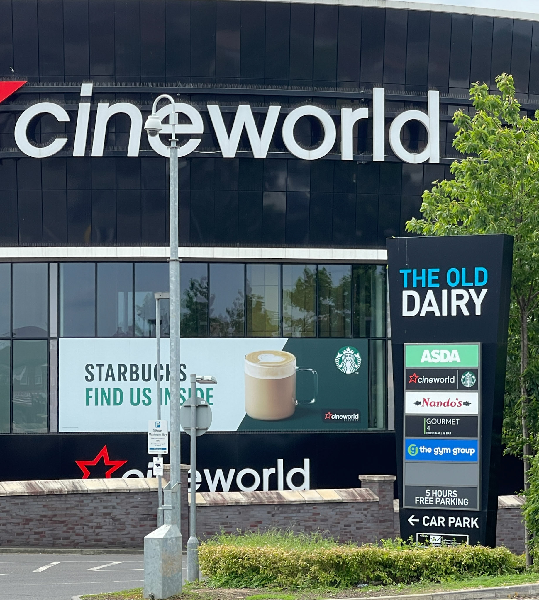 2023 South Ruislip site with Cineworld, ASDA and Housing in 'Arla Place'. The 'Old Dairy' theme has been preserved.