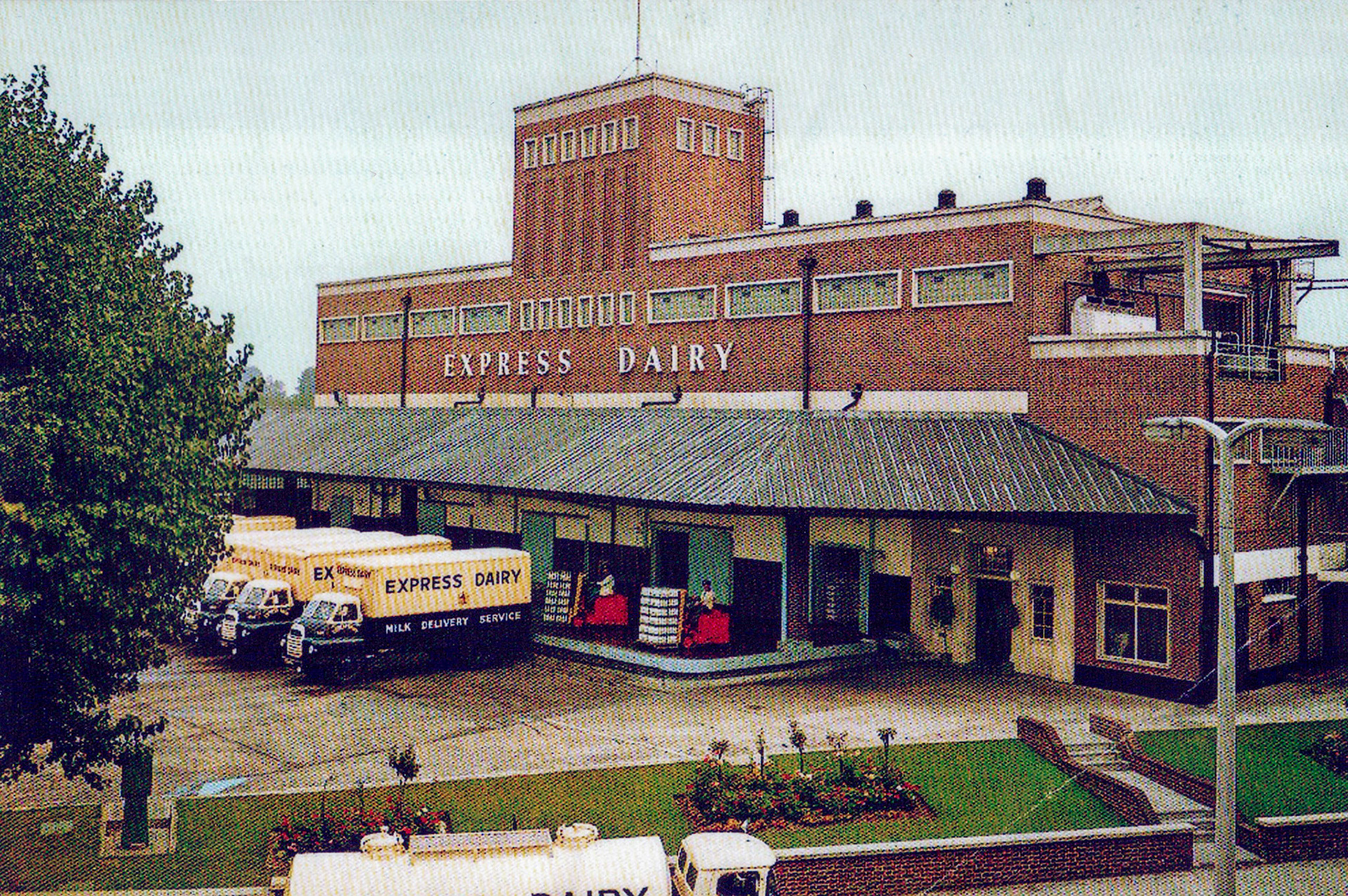 1950's Front loading bay, South Morden dairy  (Courtesy Dave Fane)