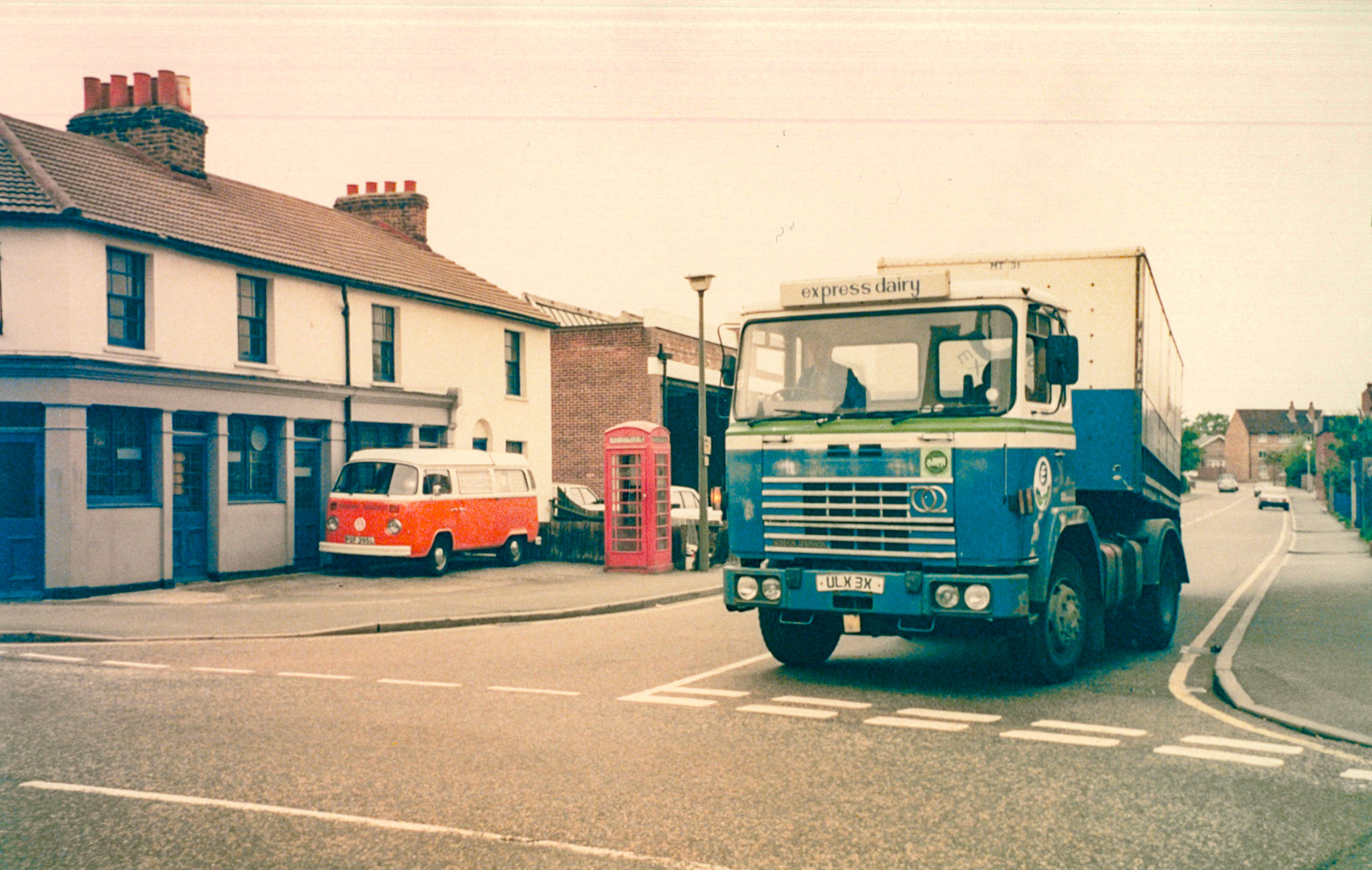 1980's Bromley Processing frontage and nearby roads.. Colin Bristow comments "Early 1980's, corner of College Road and Farwig Lane." (Courtesy Colin Bristow)