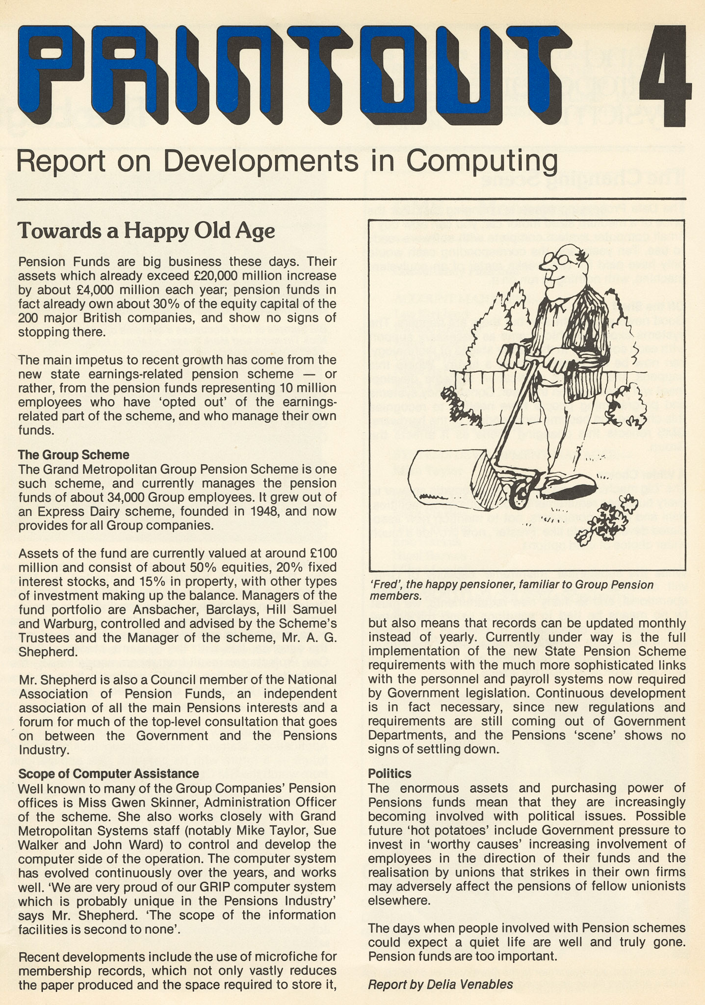 1978 Printout Newsletter GMS 1
