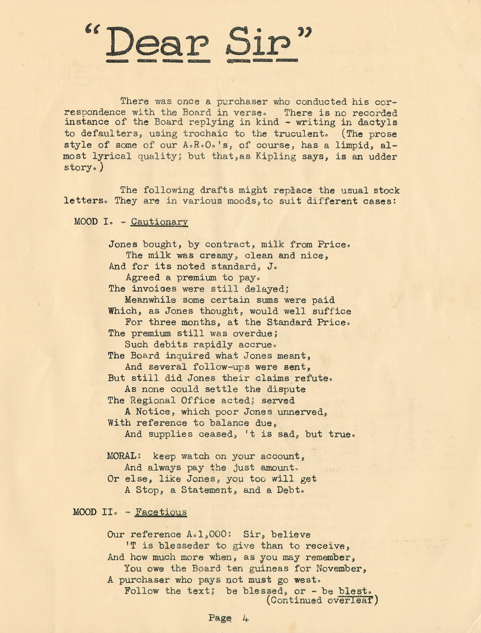 1939 'Milmarbo' in-house magazine, edition 4, published at the outbreak of WWII when staff were preparing to move to the newly constructed Thames Ditton HQ.  (Express Dairy Tales publication)