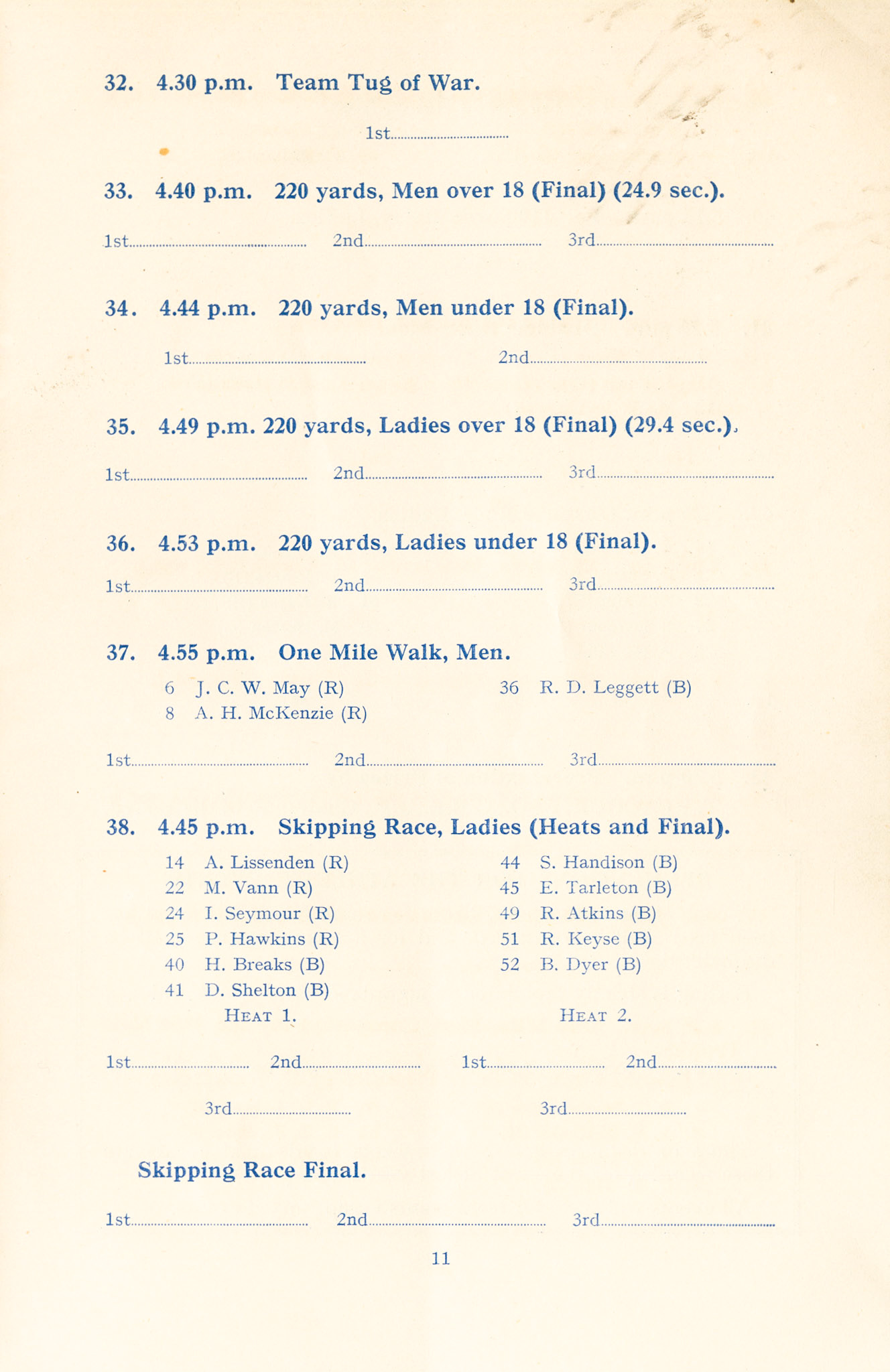 1954 MMB Grand Gala (21st Anniversary), 26th June