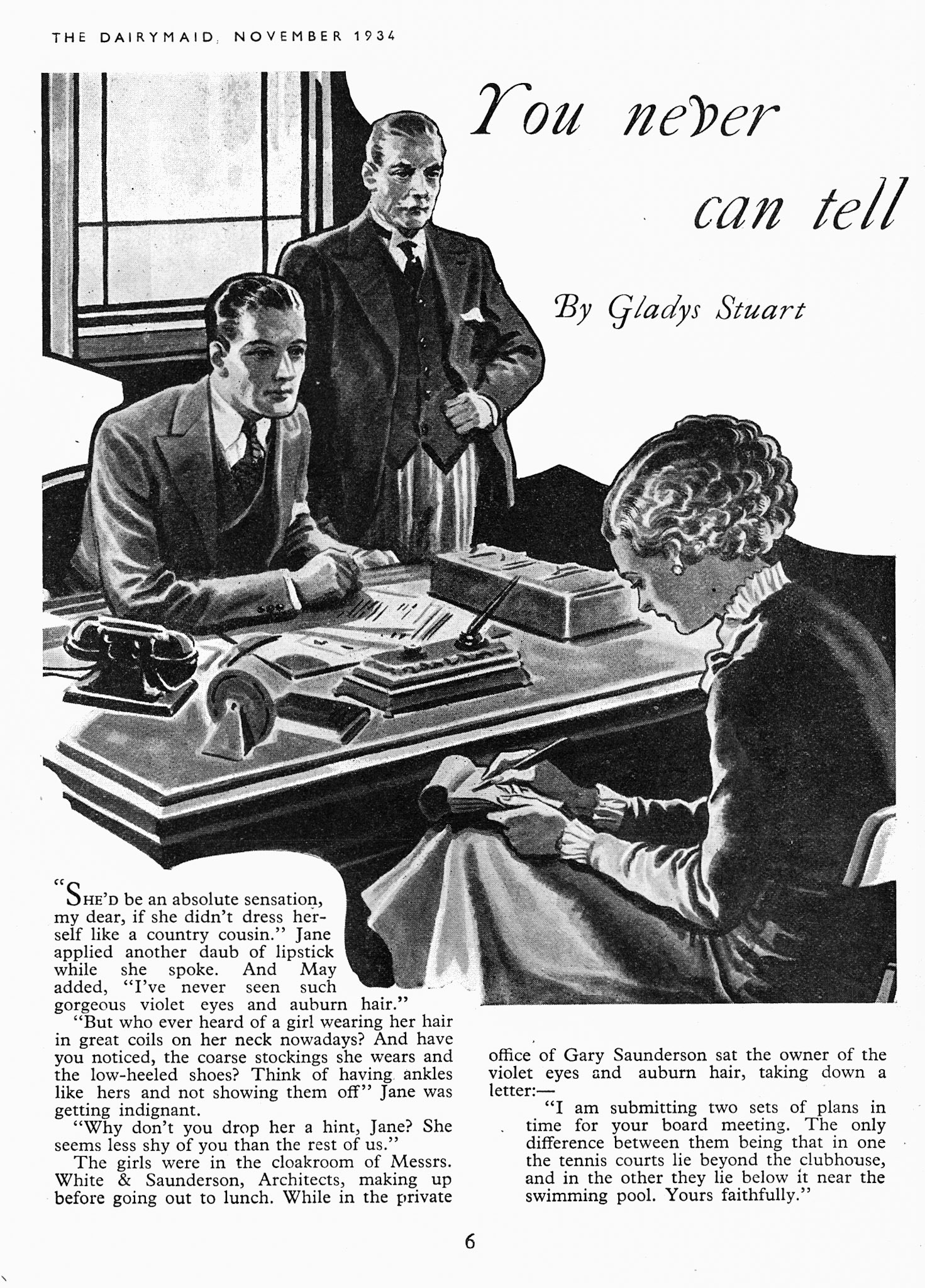 1934 November-Dairymaid Magazine 41 Page 6  (Express Dairy Tales Archive)