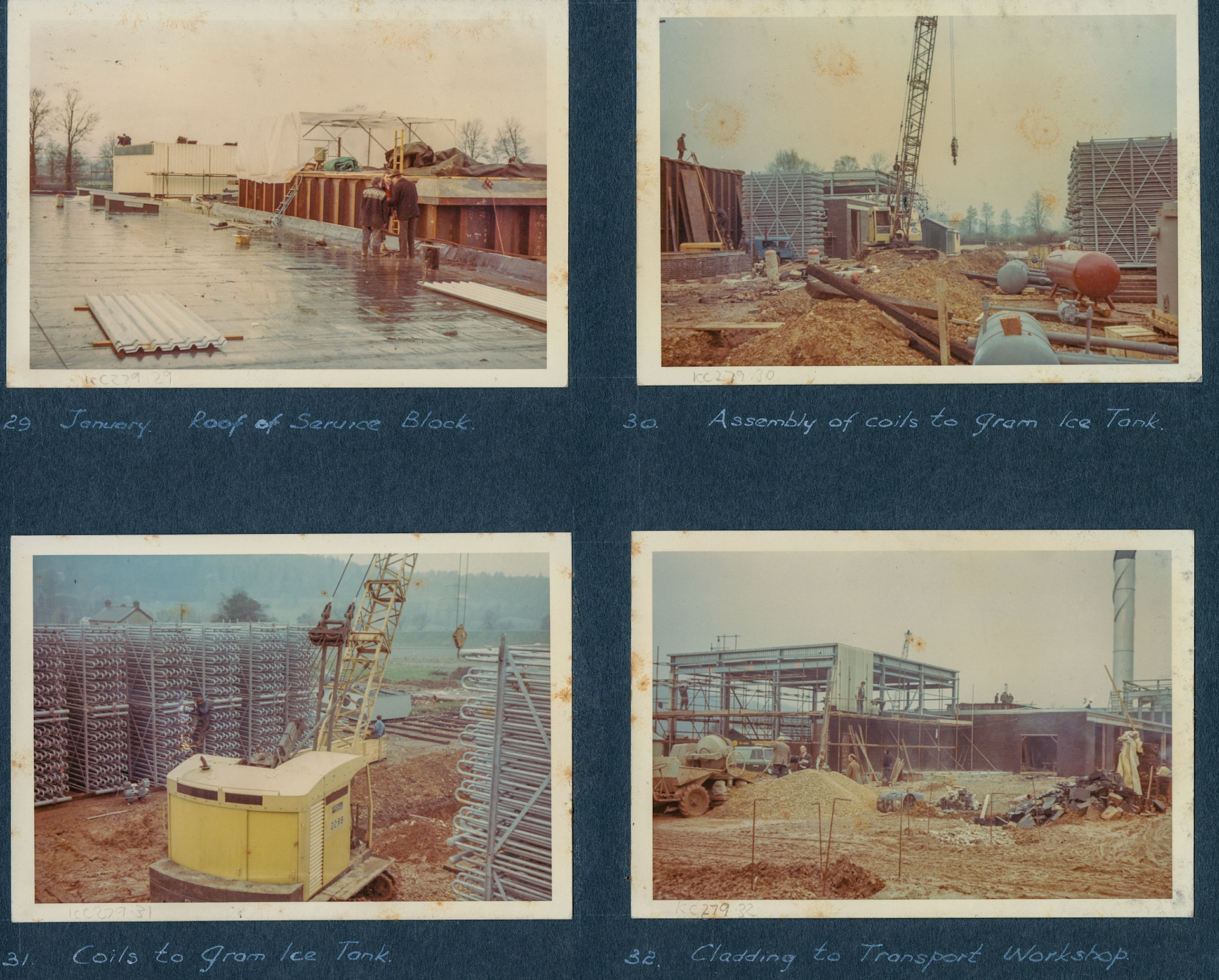 1968 A Photographic Record of the Construction of the Creamery (Courtesy Allhallows Museum, Honiton)