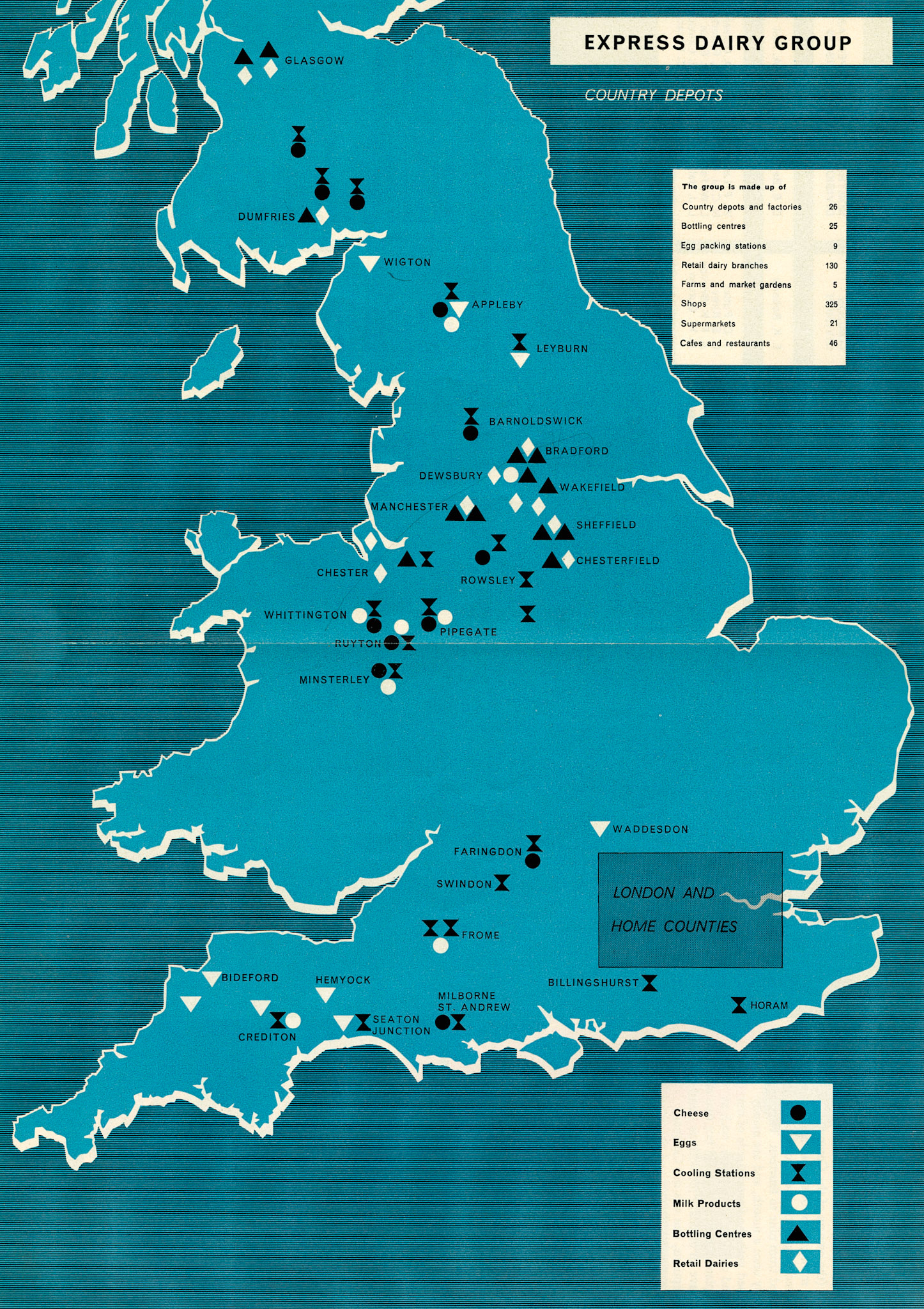 1960 Exprsss Dairy sites as reported in Express News