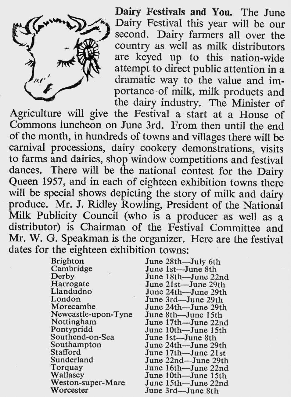 1957 Milk Producer Magazine Excerpts- (May, EDT Collection)