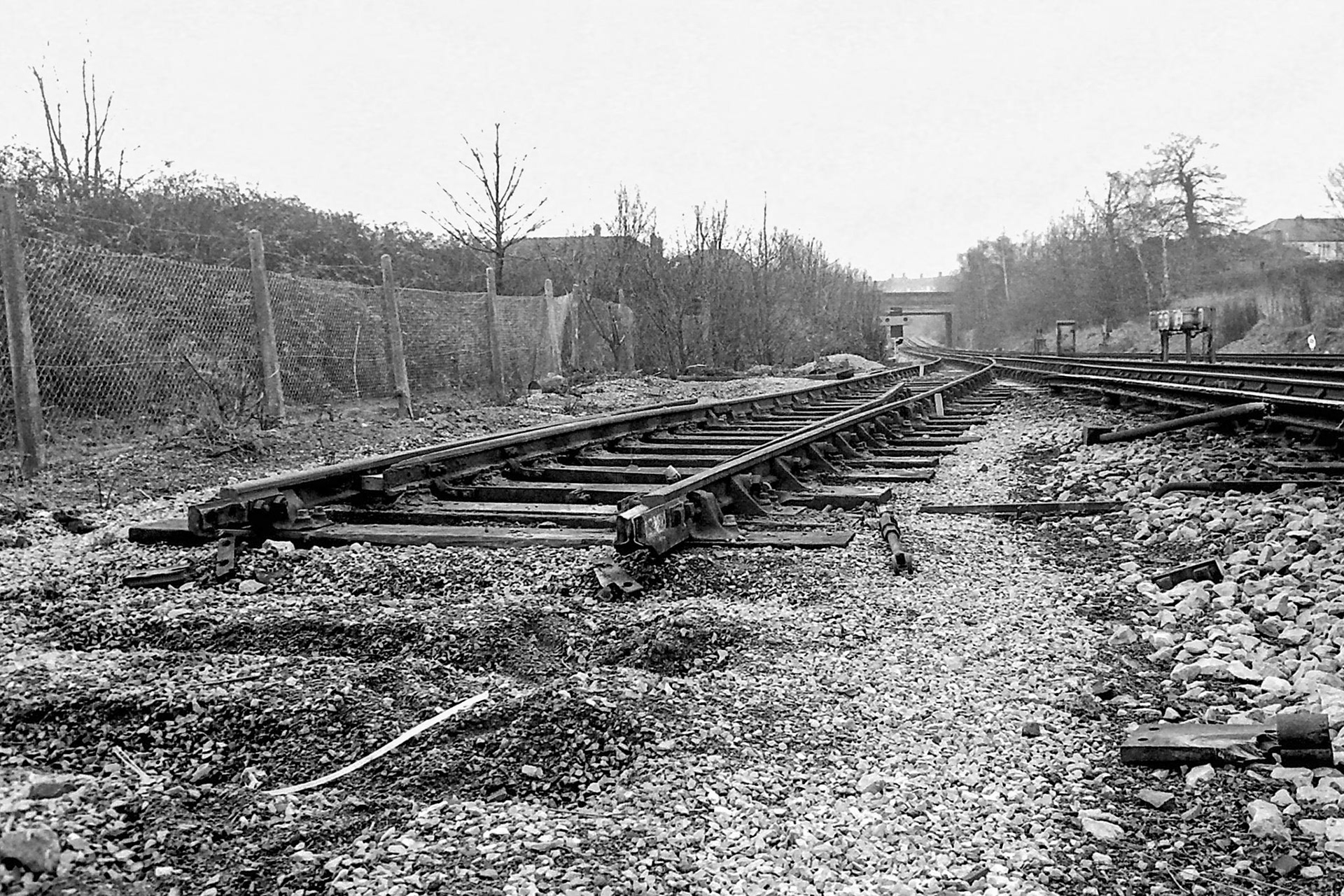 1979 South Morden rail siding and track removal. (Photographer Sam Jones)