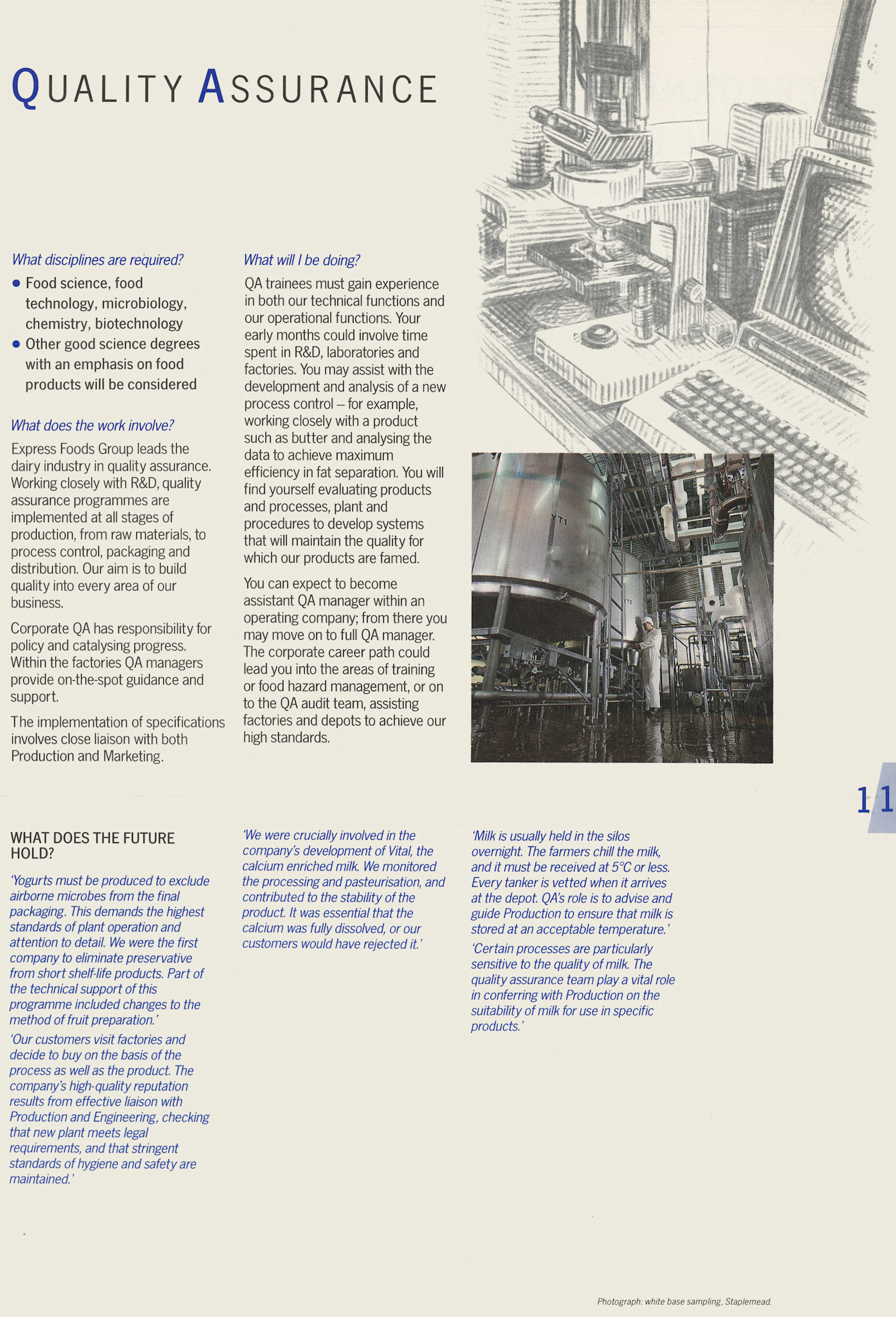 1987 Graduate Recruitment Brochure 'A New Perspective' Page 11.  (Courtesy Soo Rose-Cook)