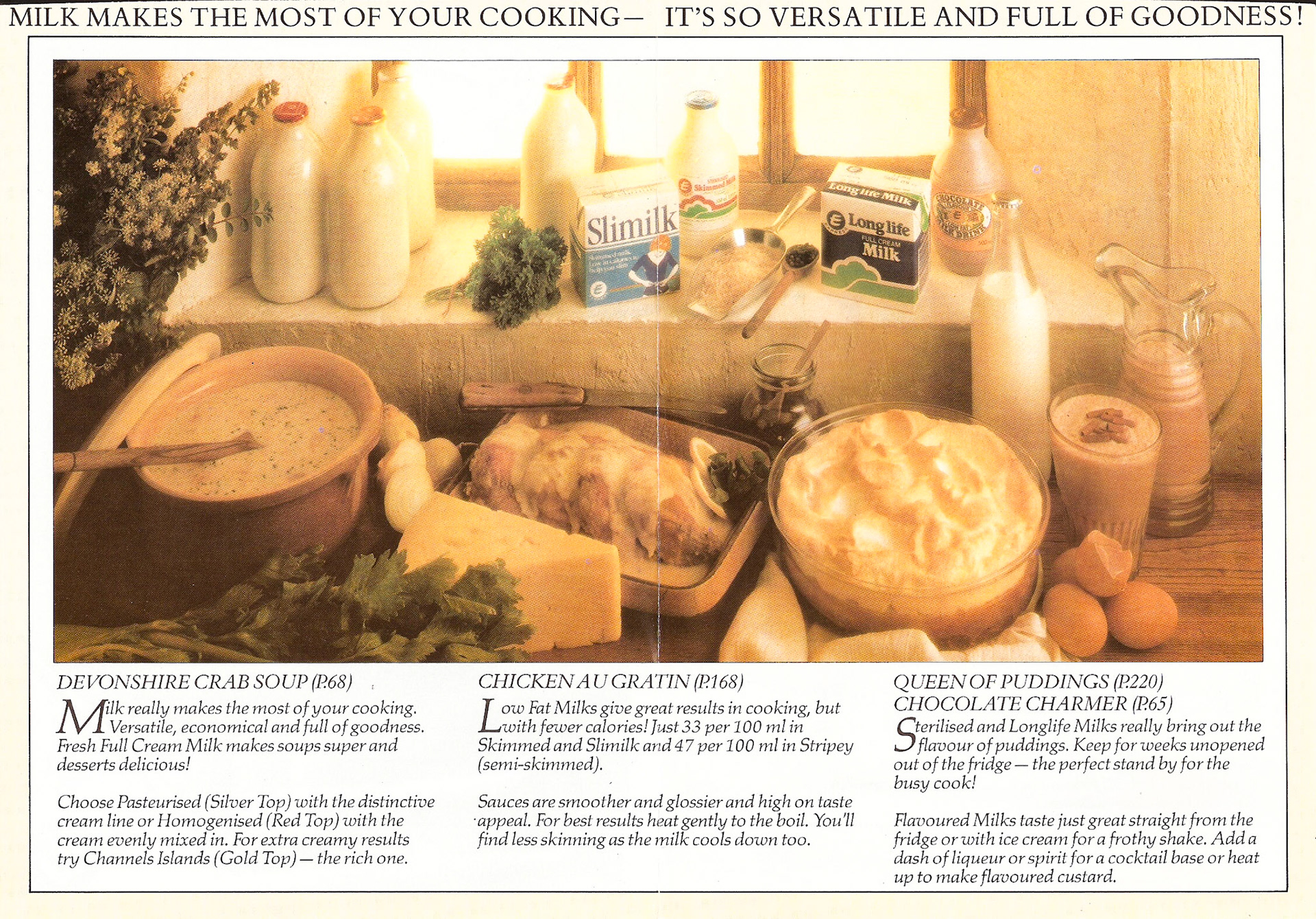 1980's? Recipe Ideas with milk (Courtesy Paul Luke)