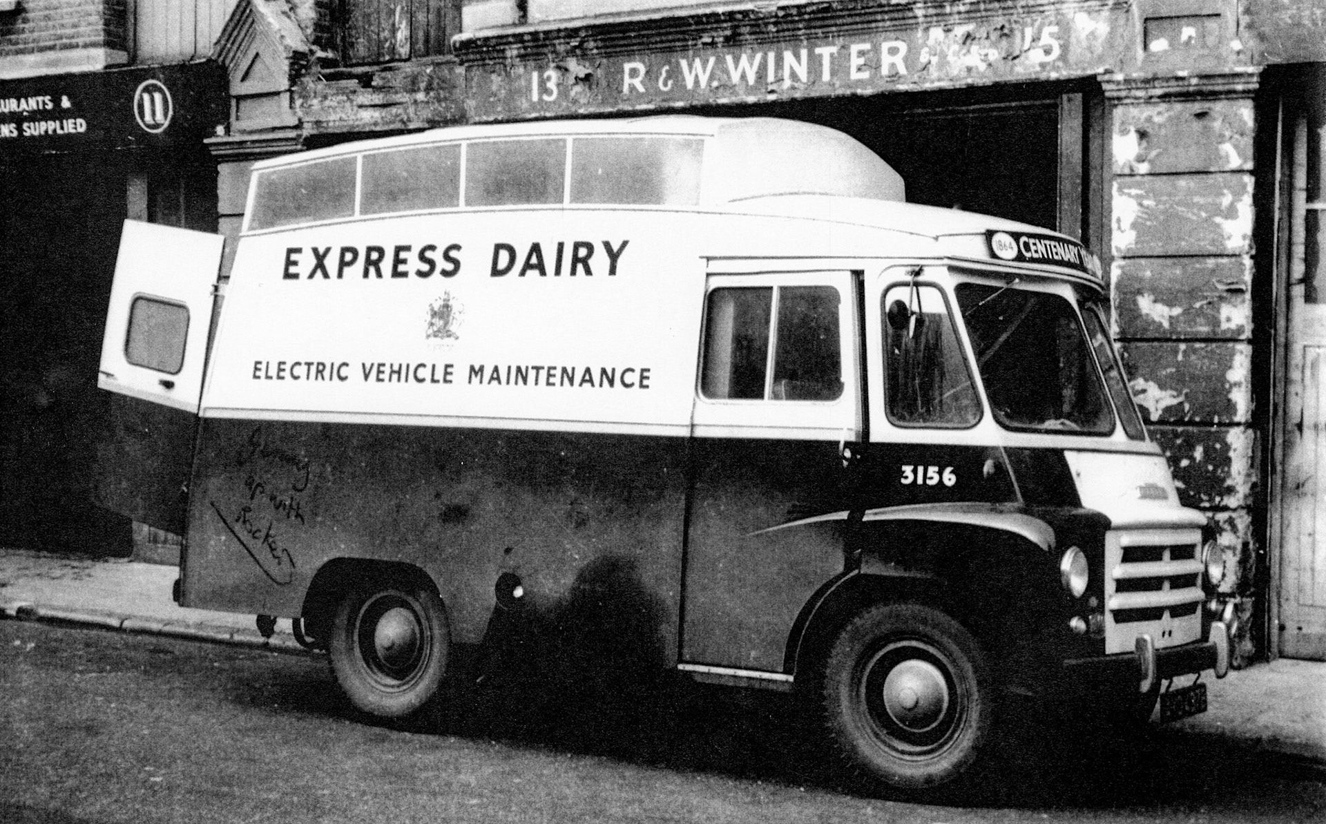 1960's Electric Vehicle Maintenance van, Co: 3156. (Courtesy Paul Luke)